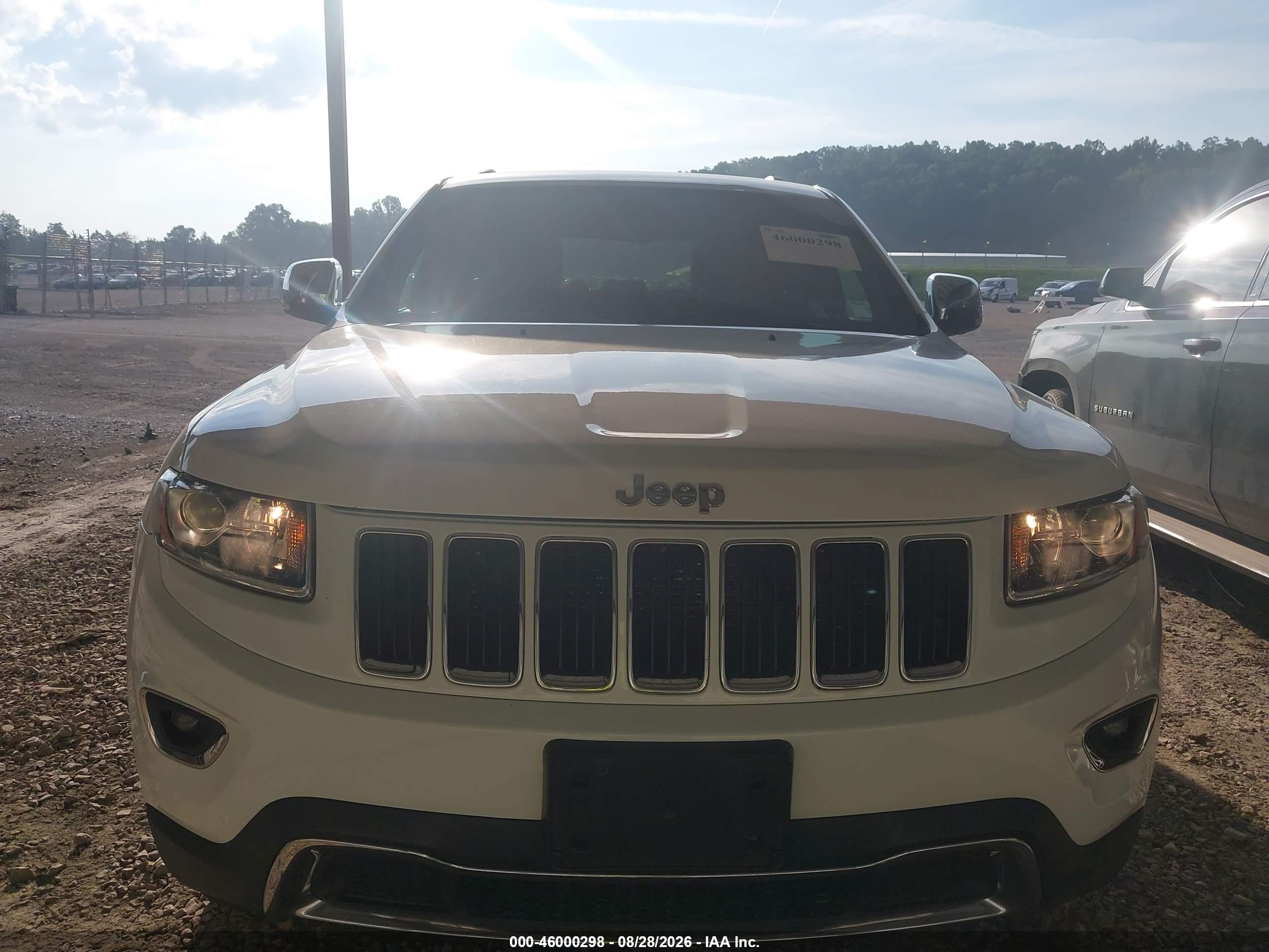 2015 Jeep Grand Cherokee Limited White vin: 1C4RJFBGXFC113334