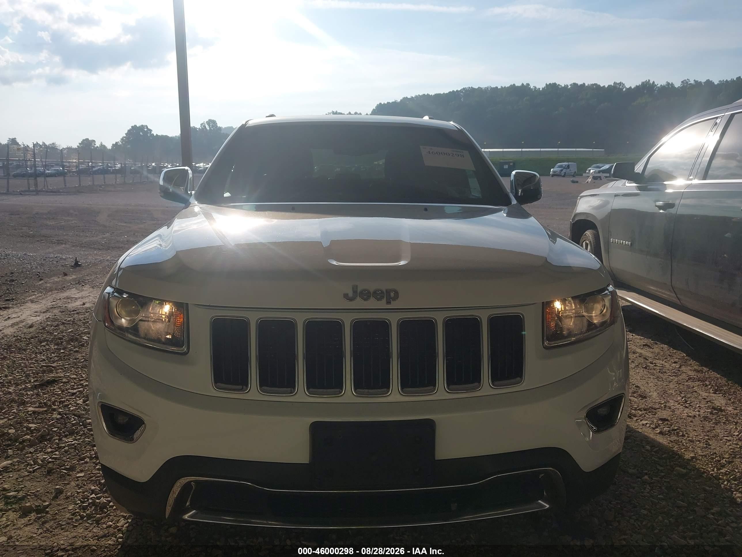 2015 Jeep Grand Cherokee Limited White vin: 1C4RJFBGXFC113334