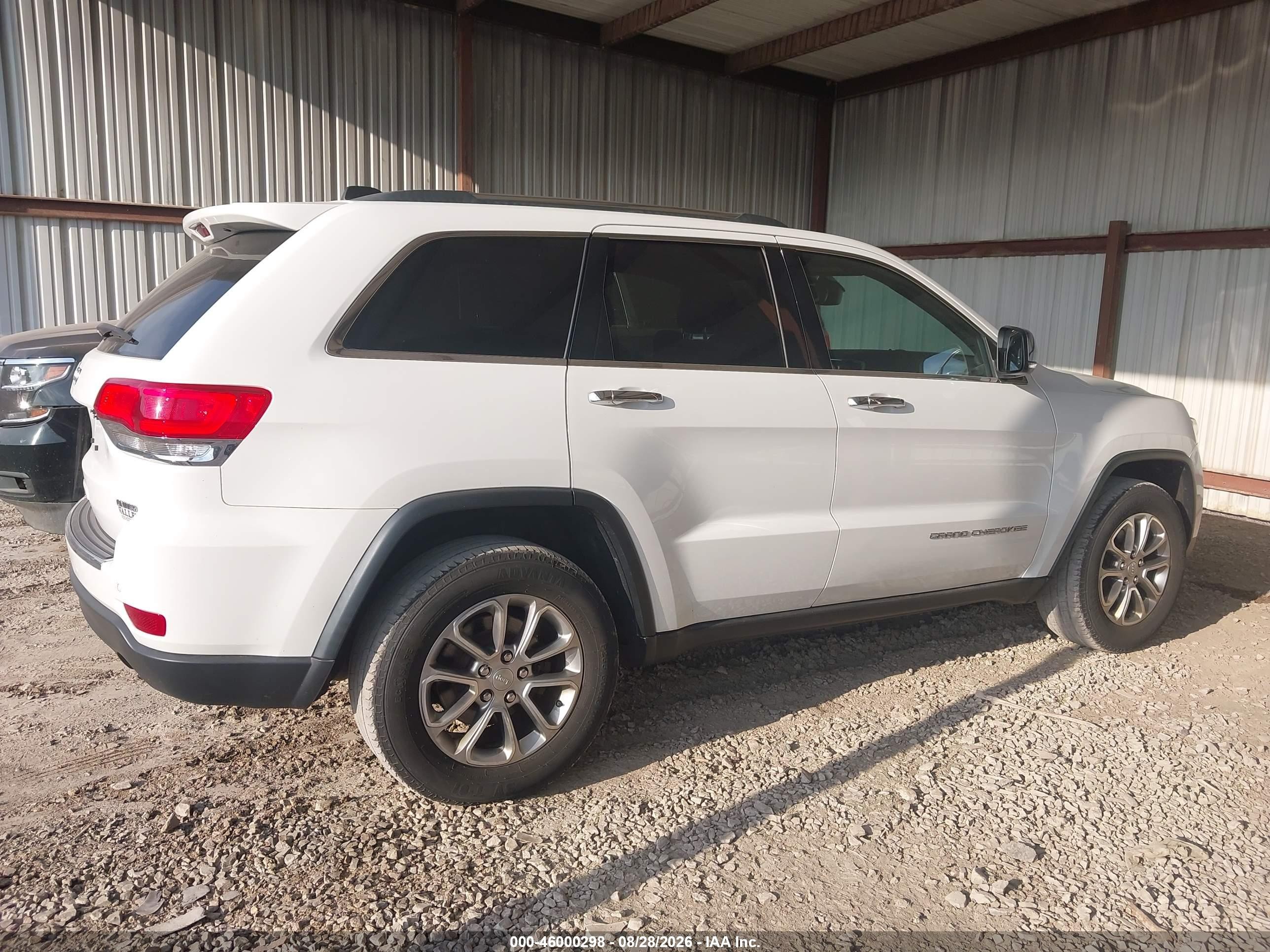 2015 Jeep Grand Cherokee Limited White vin: 1C4RJFBGXFC113334