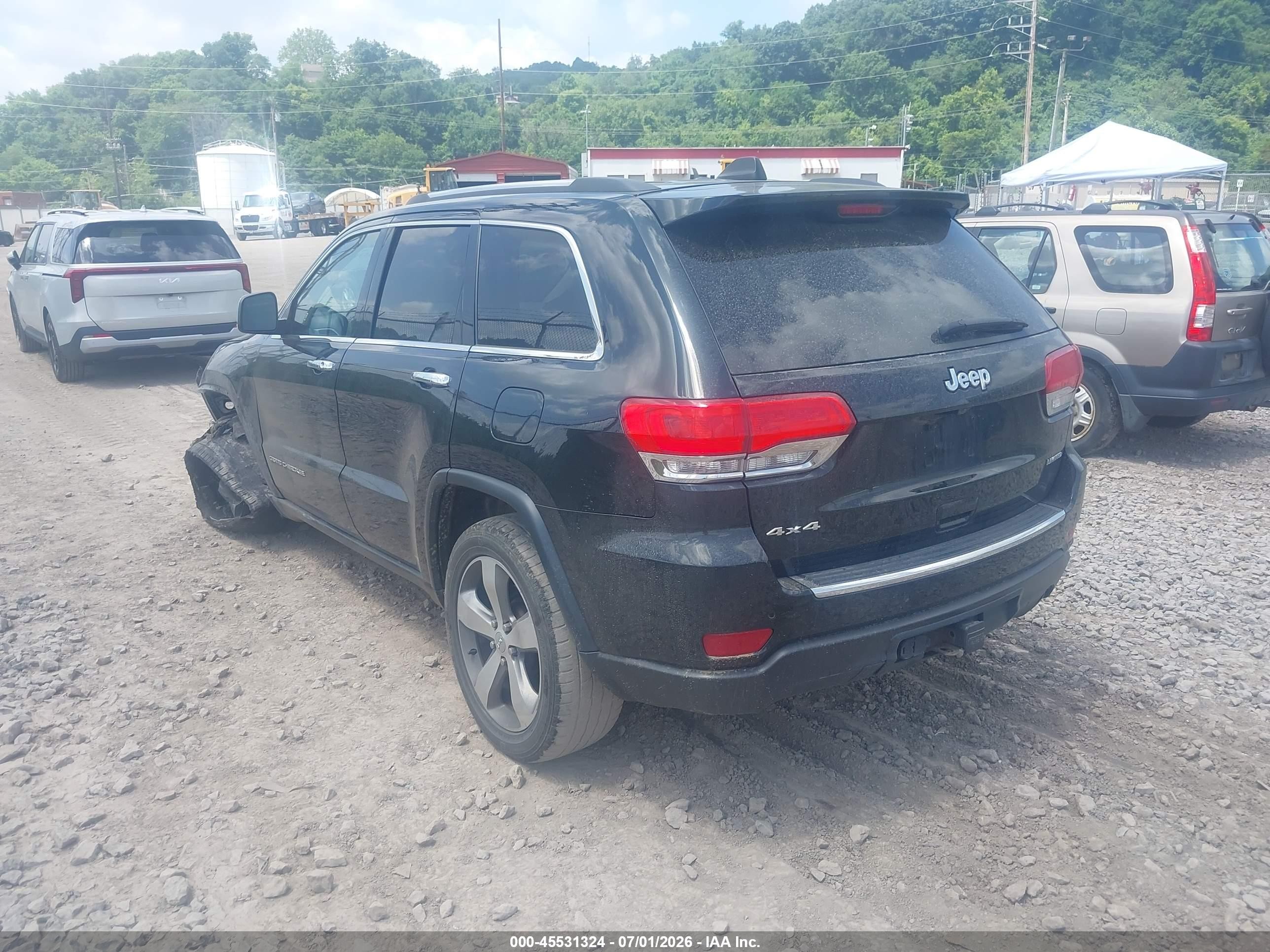 2015 Jeep Grand Cherokee Limited Black vin: 1C4RJFBGXFC122728