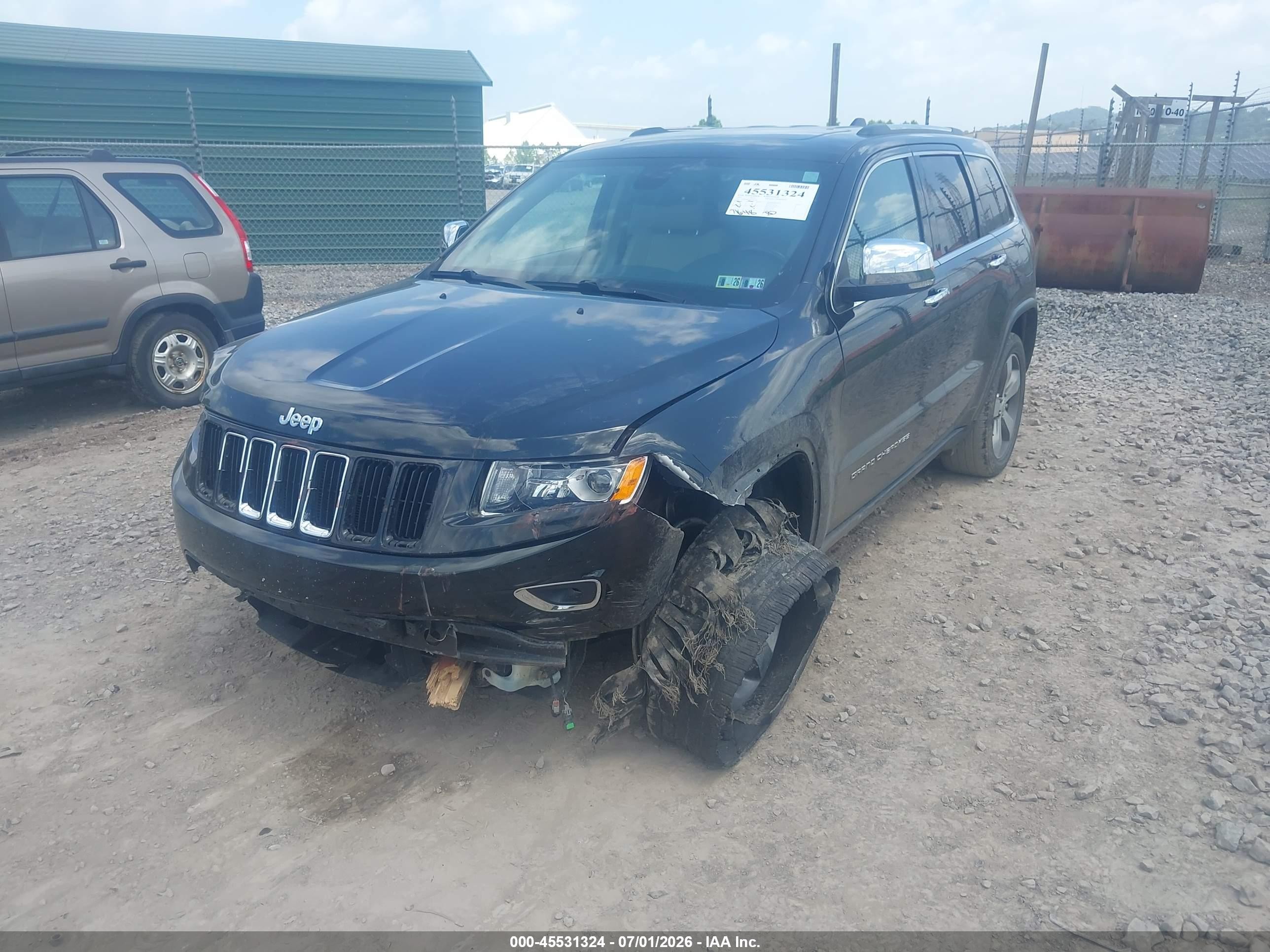 2015 Jeep Grand Cherokee Limited Black vin: 1C4RJFBGXFC122728