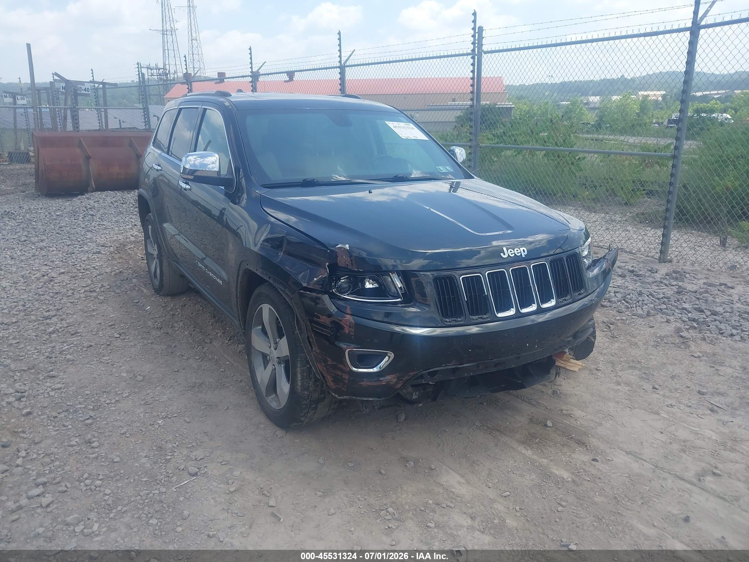2015 Jeep Grand Cherokee Limited Black vin: 1C4RJFBGXFC122728