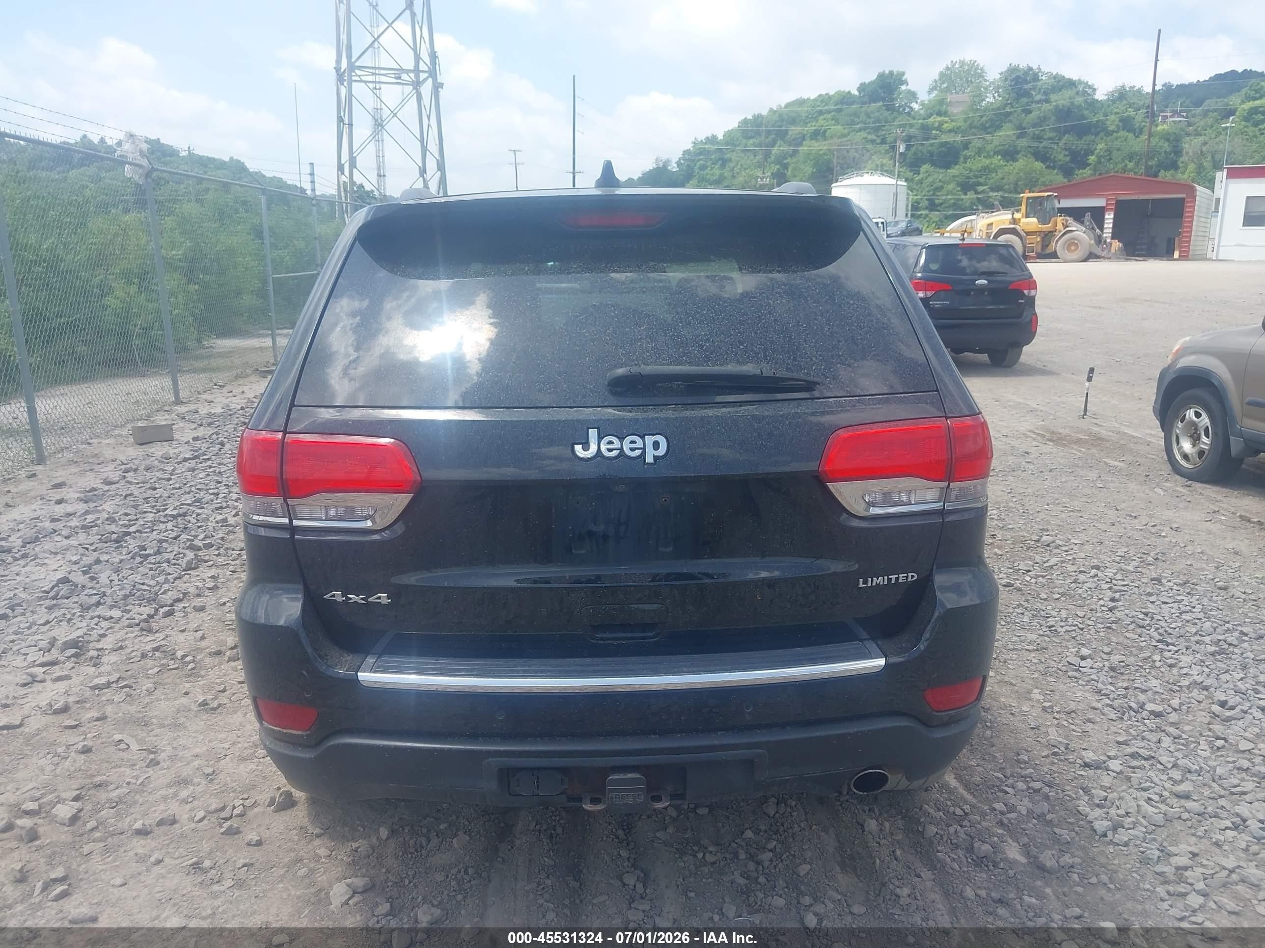 2015 Jeep Grand Cherokee Limited Black vin: 1C4RJFBGXFC122728