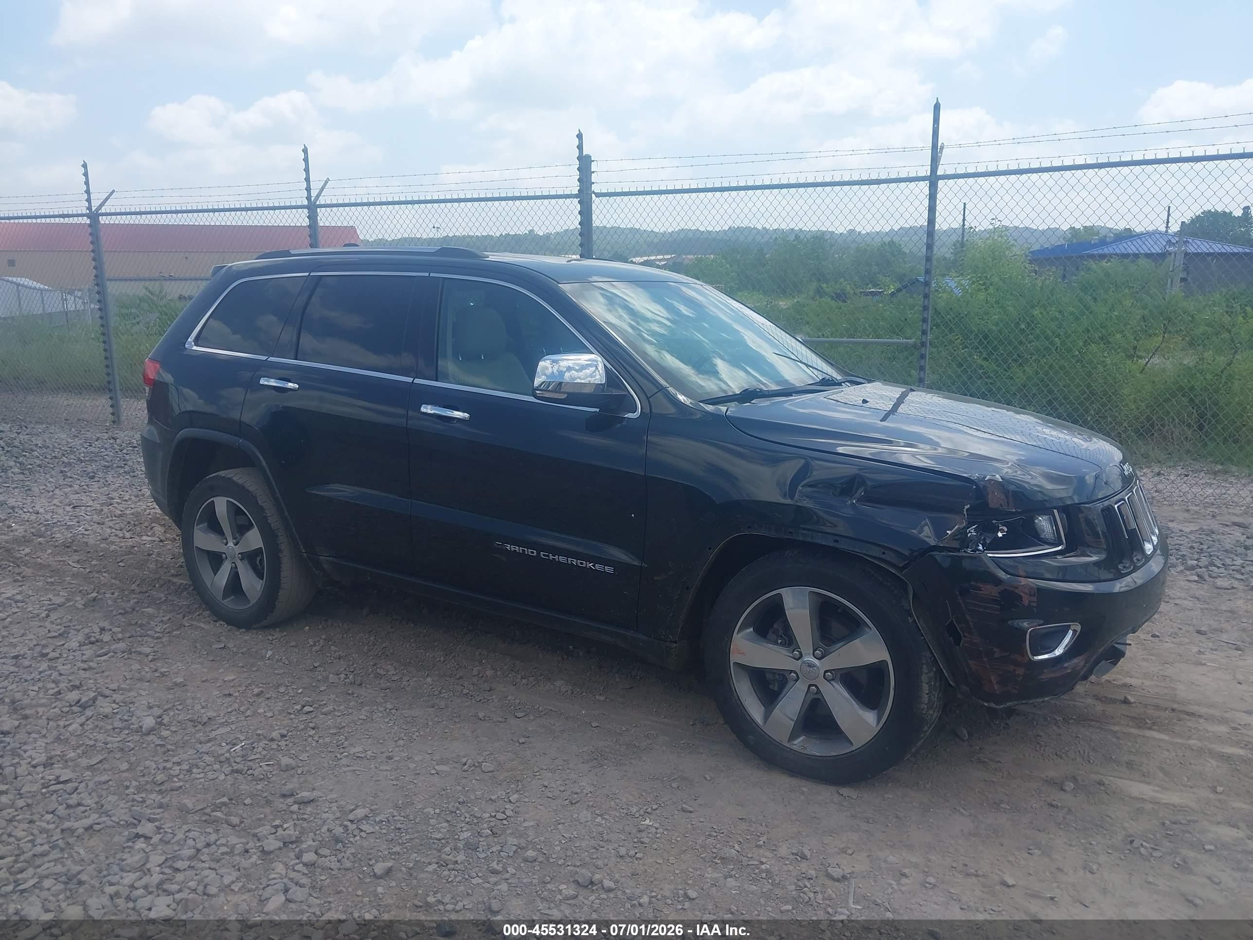 2015 Jeep Grand Cherokee Limited Black vin: 1C4RJFBGXFC122728