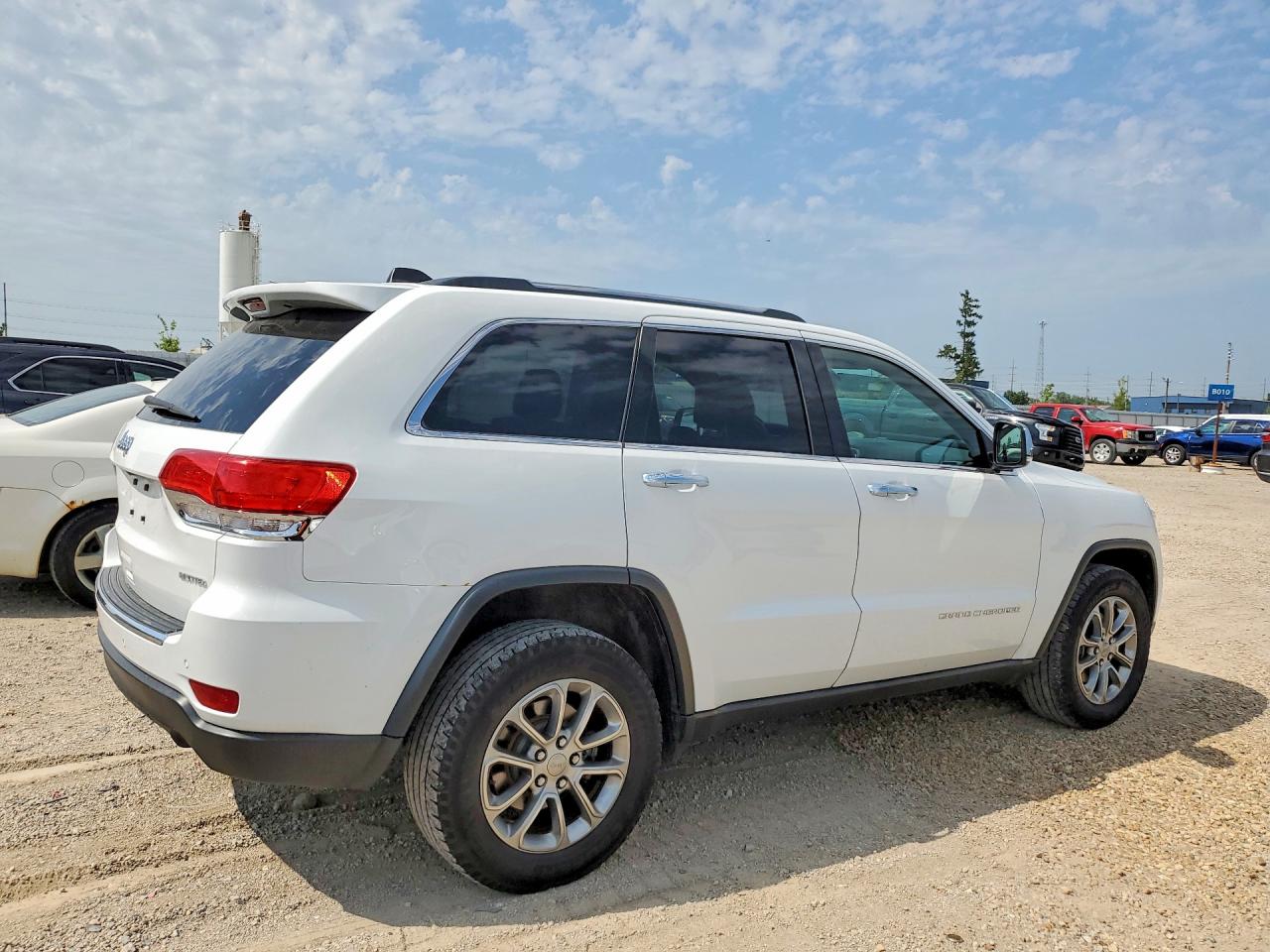2015 Jeep Grand Cherokee Limited White vin: 1C4RJFBGXFC134233
