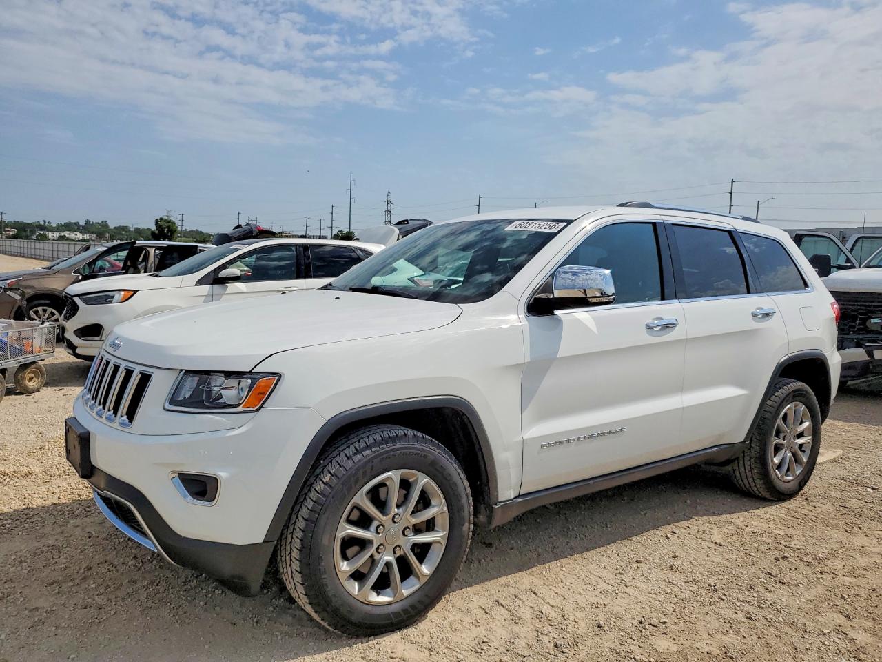 2015 Jeep Grand Cherokee Limited White vin: 1C4RJFBGXFC134233