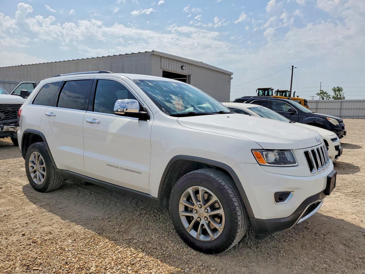 2015 Jeep Grand Cherokee Limited White vin: 1C4RJFBGXFC134233