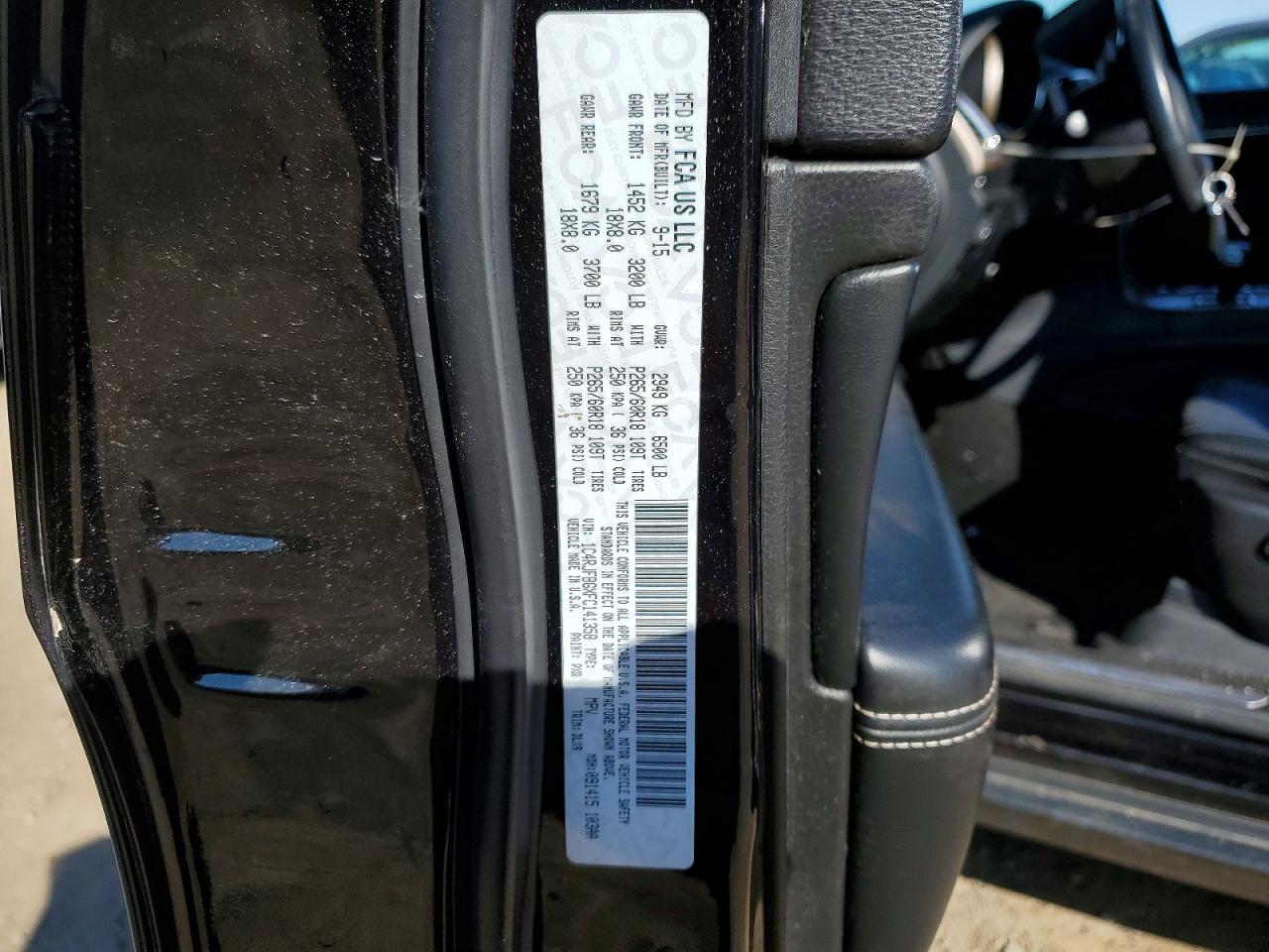 2015 Jeep Grand Cherokee Limited Black vin: 1C4RJFBGXFC141358