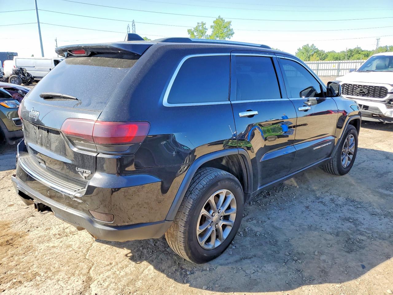 2015 Jeep Grand Cherokee Limited Black vin: 1C4RJFBGXFC141358