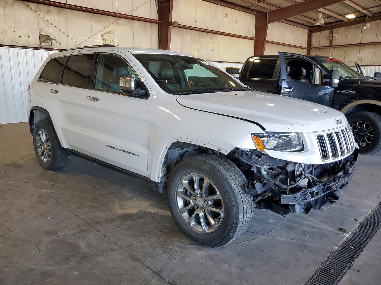 2015 Jeep Grand Cherokee Limited White vin: 1C4RJFBGXFC150447