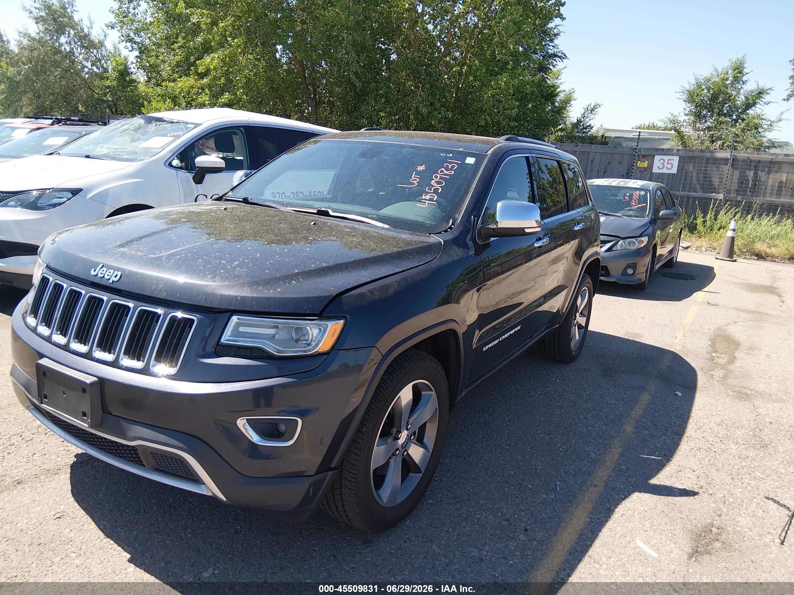 2015 Jeep Grand Cherokee Limited Gray vin: 1C4RJFBGXFC151310