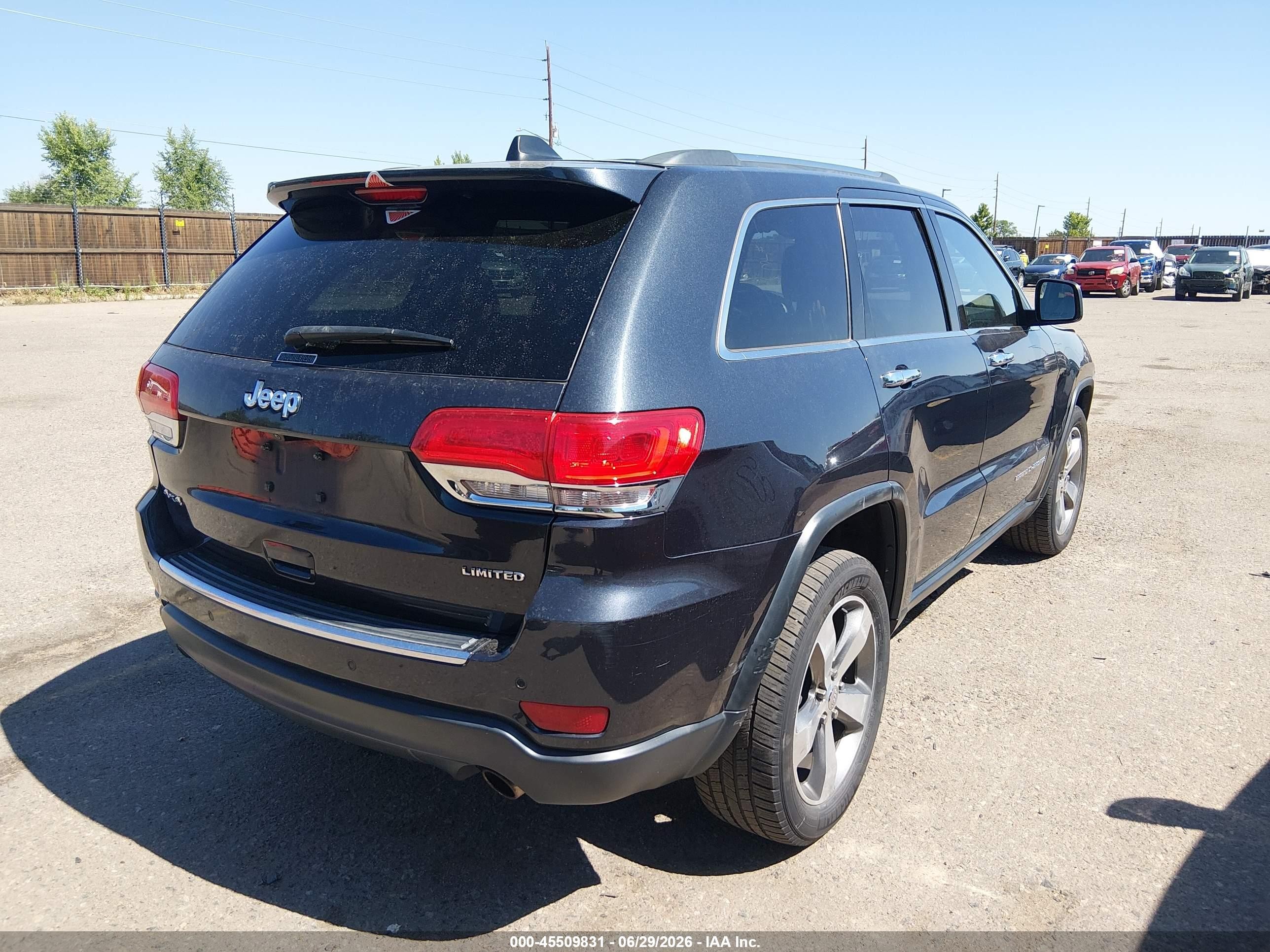2015 Jeep Grand Cherokee Limited Gray vin: 1C4RJFBGXFC151310