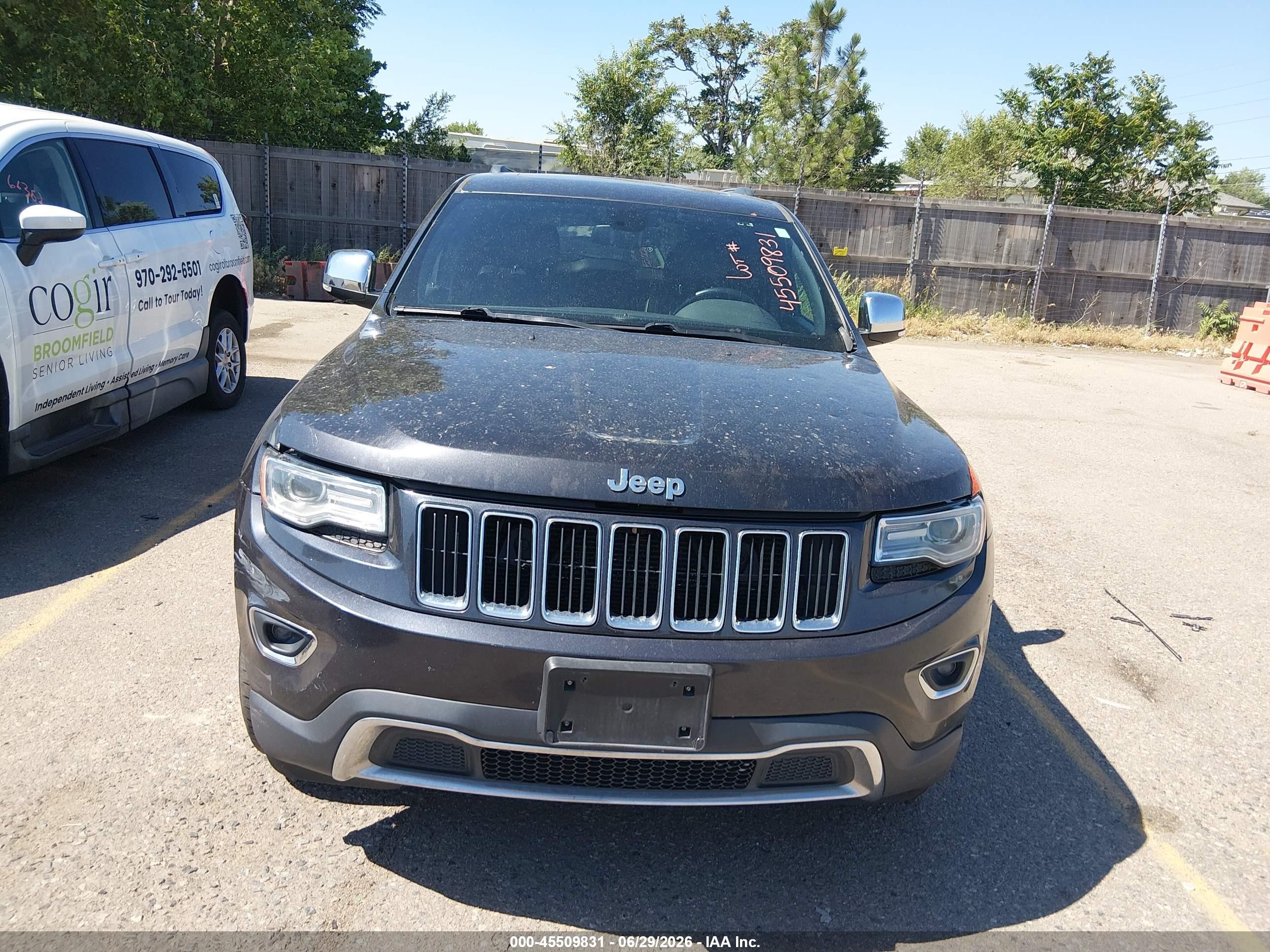 2015 Jeep Grand Cherokee Limited Gray vin: 1C4RJFBGXFC151310