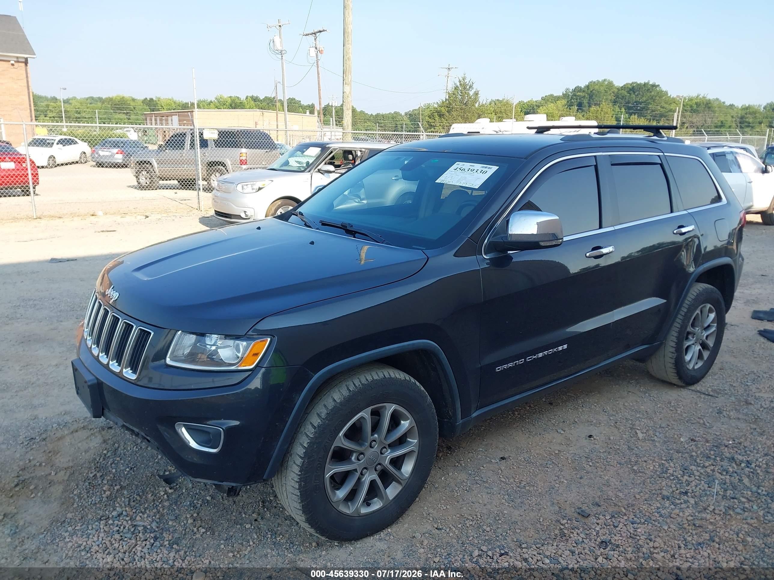 2015 Jeep Grand Cherokee Limited Black vin: 1C4RJFBGXFC159388