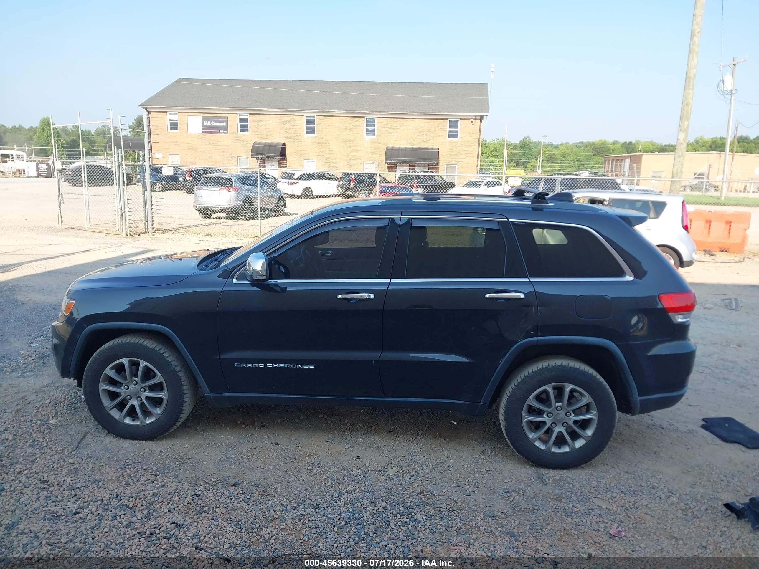 2015 Jeep Grand Cherokee Limited Black vin: 1C4RJFBGXFC159388