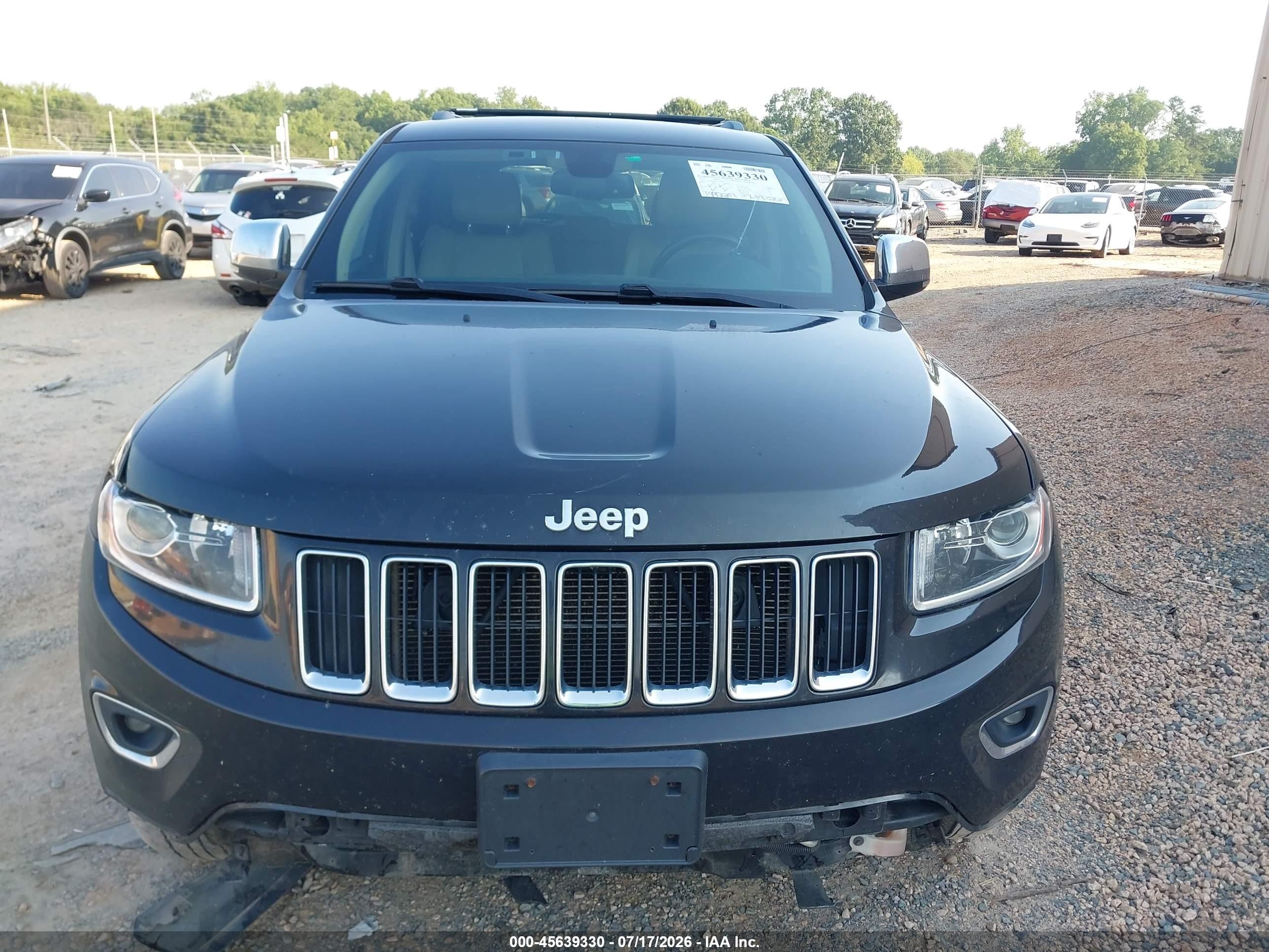 2015 Jeep Grand Cherokee Limited Black vin: 1C4RJFBGXFC159388