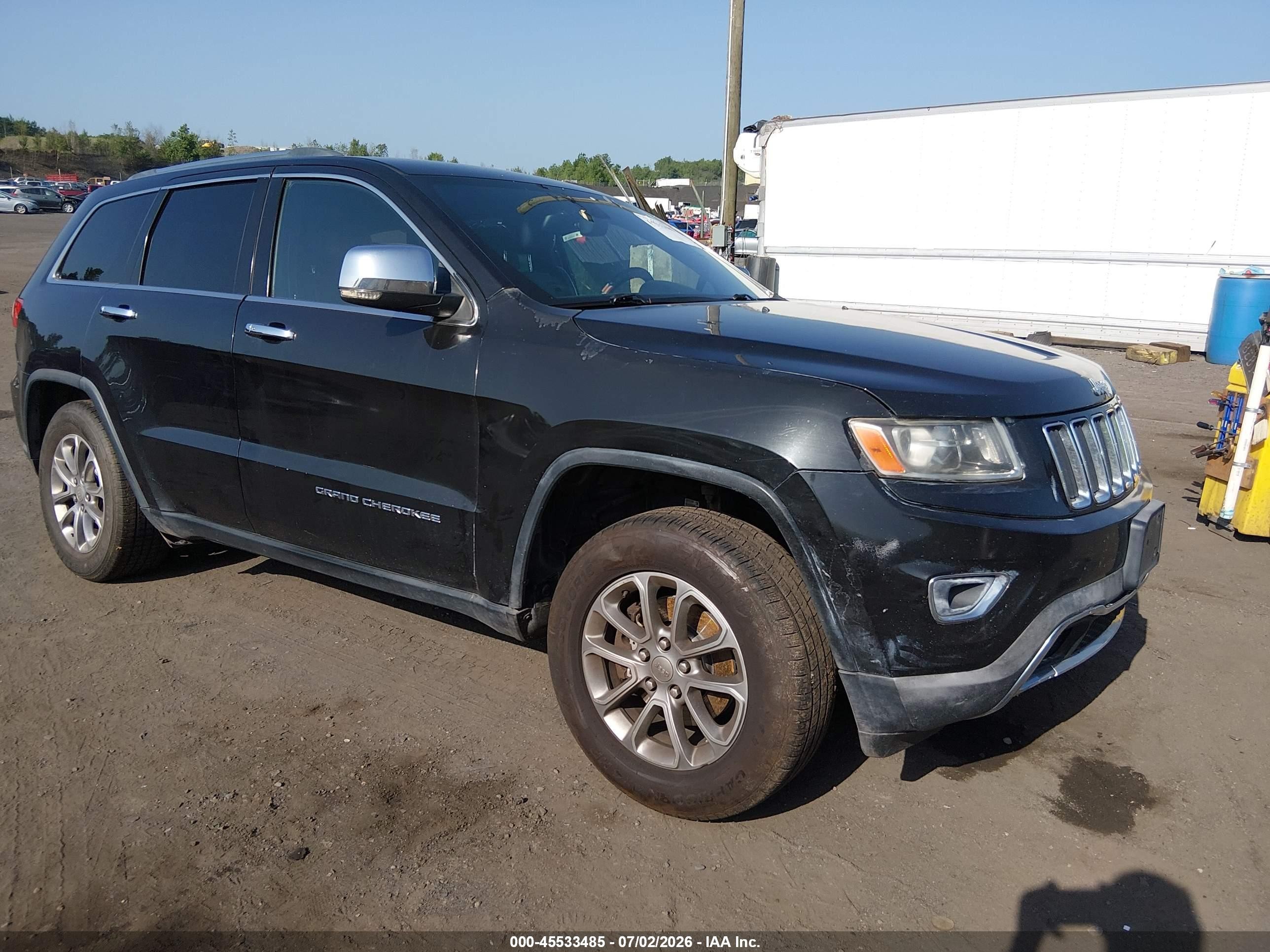 2015 Jeep Grand Cherokee Limited Black vin: 1C4RJFBGXFC179110