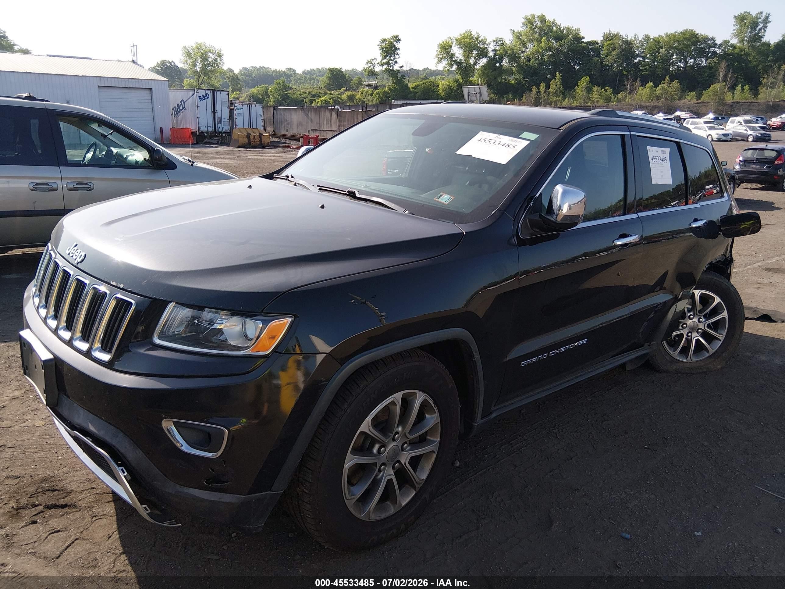 2015 Jeep Grand Cherokee Limited Black vin: 1C4RJFBGXFC179110