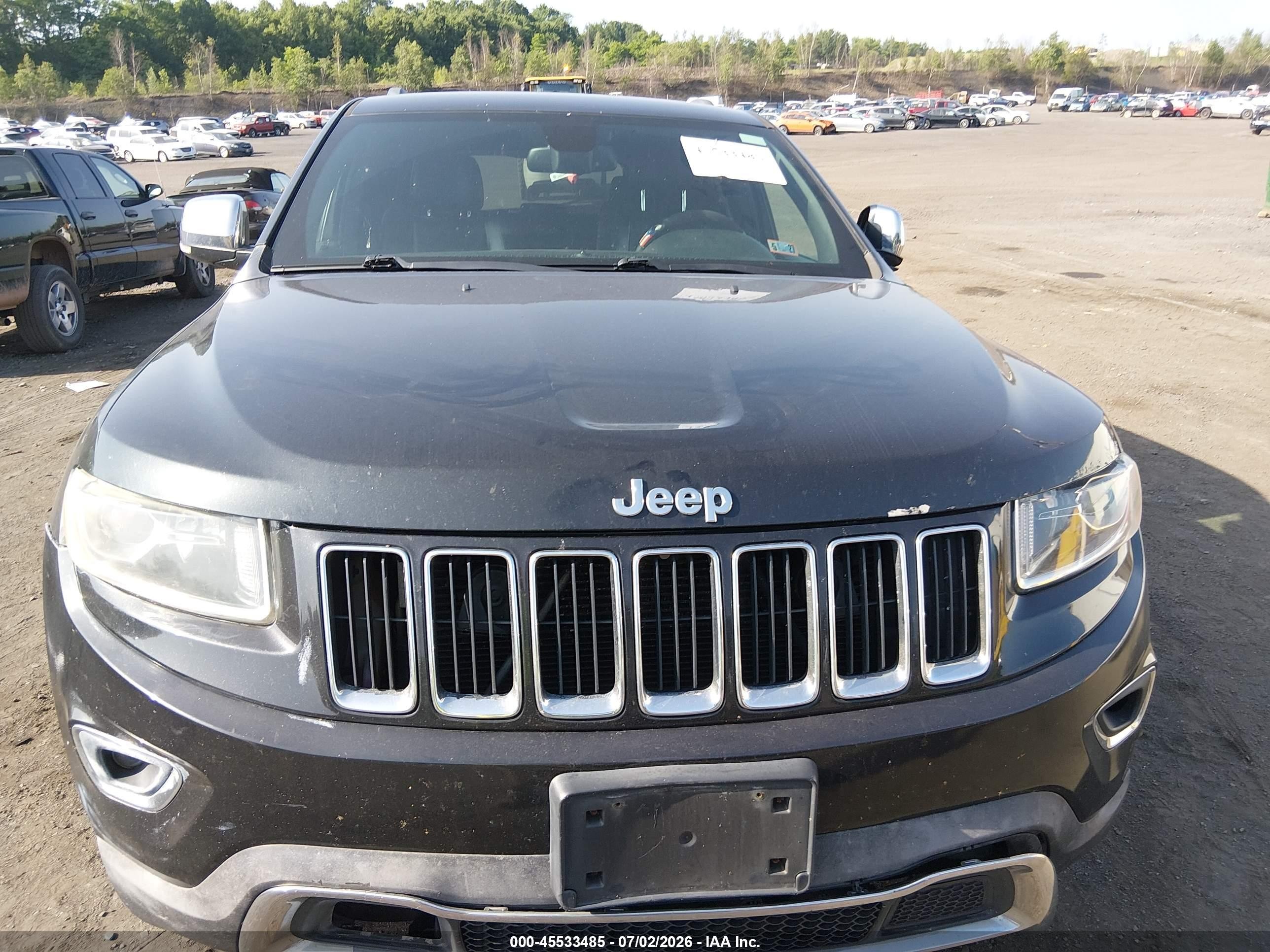 2015 Jeep Grand Cherokee Limited Black vin: 1C4RJFBGXFC179110