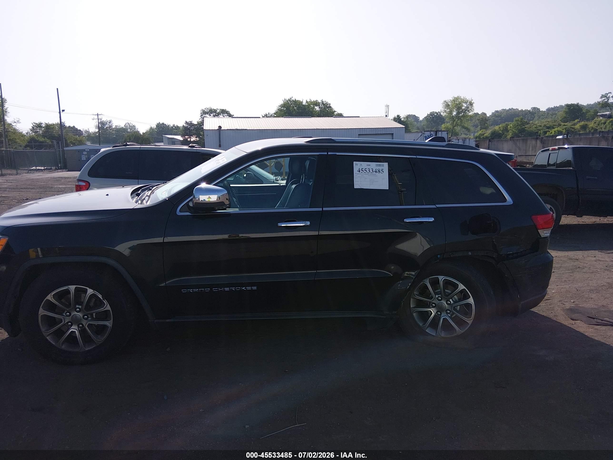 2015 Jeep Grand Cherokee Limited Black vin: 1C4RJFBGXFC179110