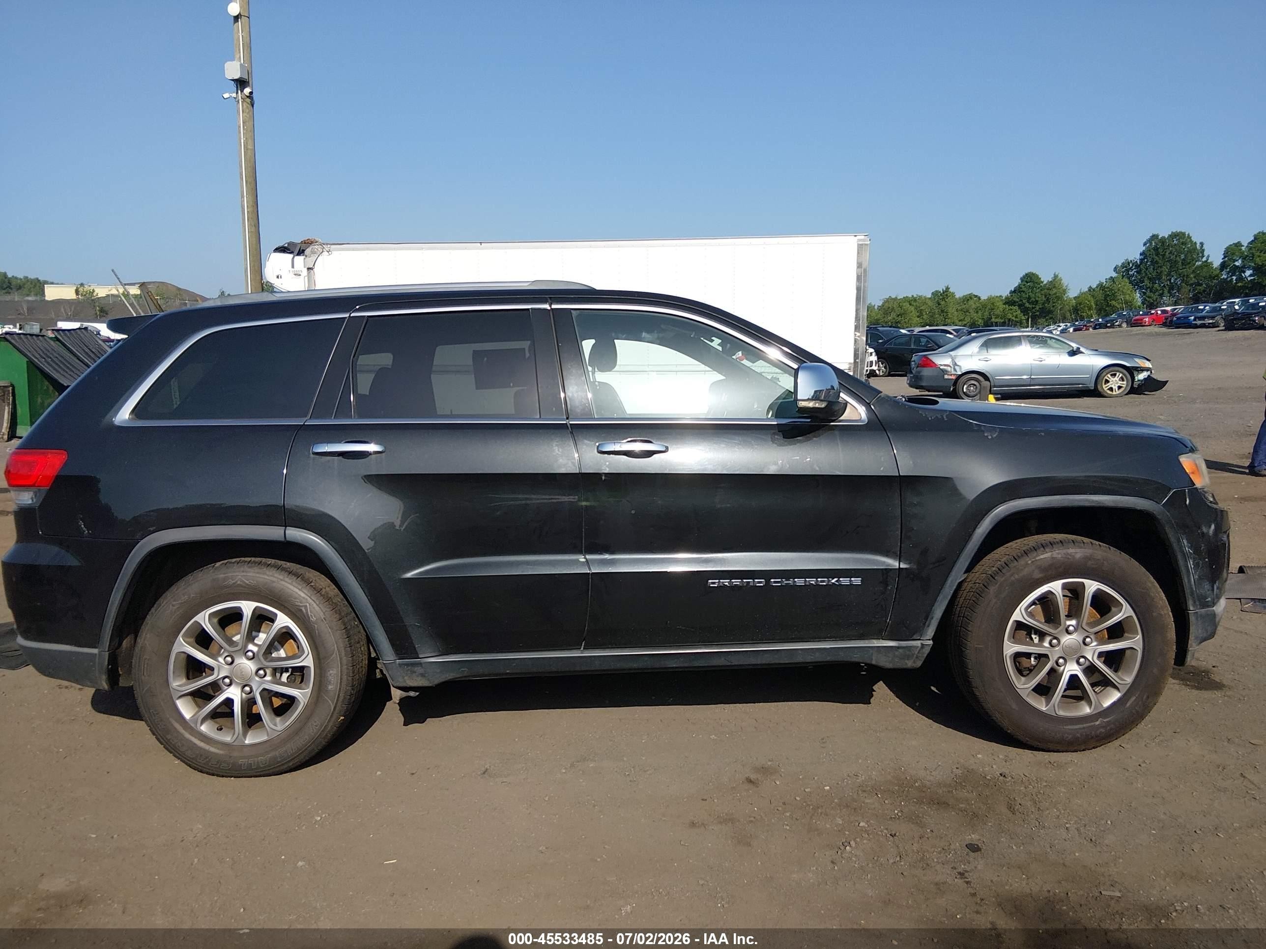 2015 Jeep Grand Cherokee Limited Black vin: 1C4RJFBGXFC179110