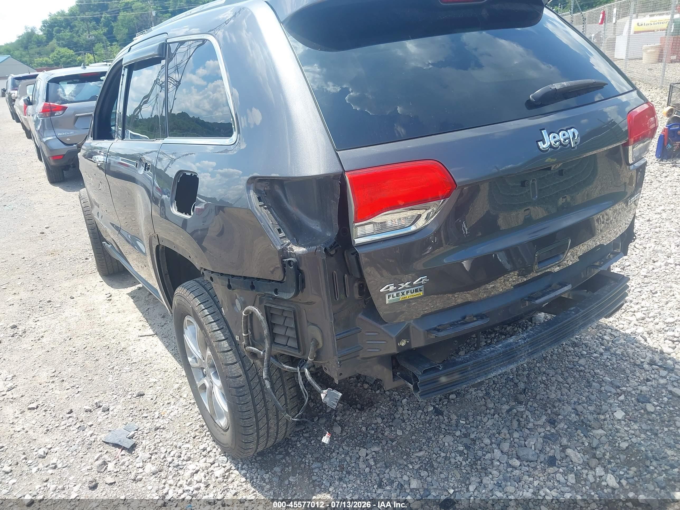 2015 Jeep Grand Cherokee Limited Gray vin: 1C4RJFBGXFC205706