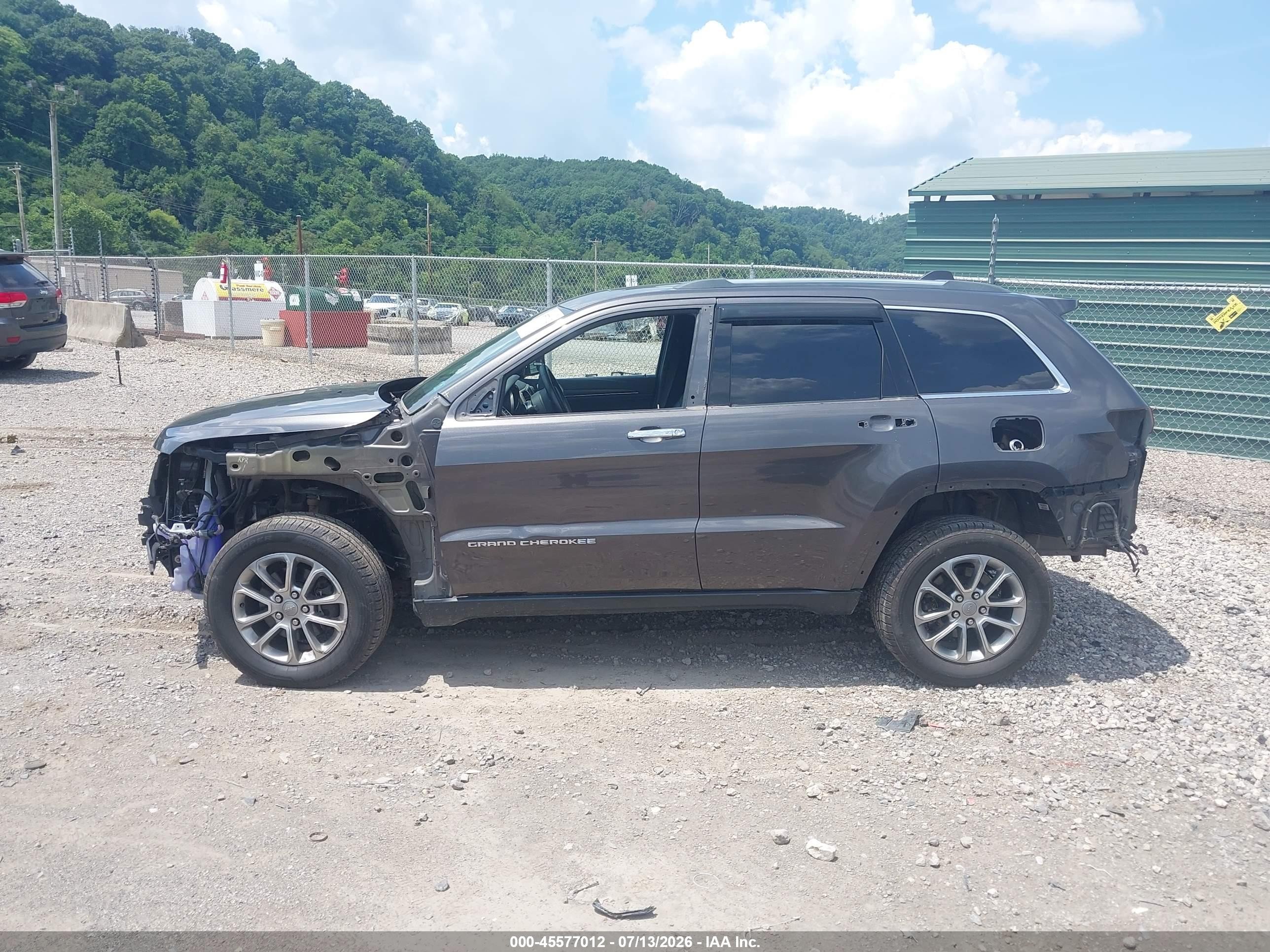 2015 Jeep Grand Cherokee Limited Gray vin: 1C4RJFBGXFC205706