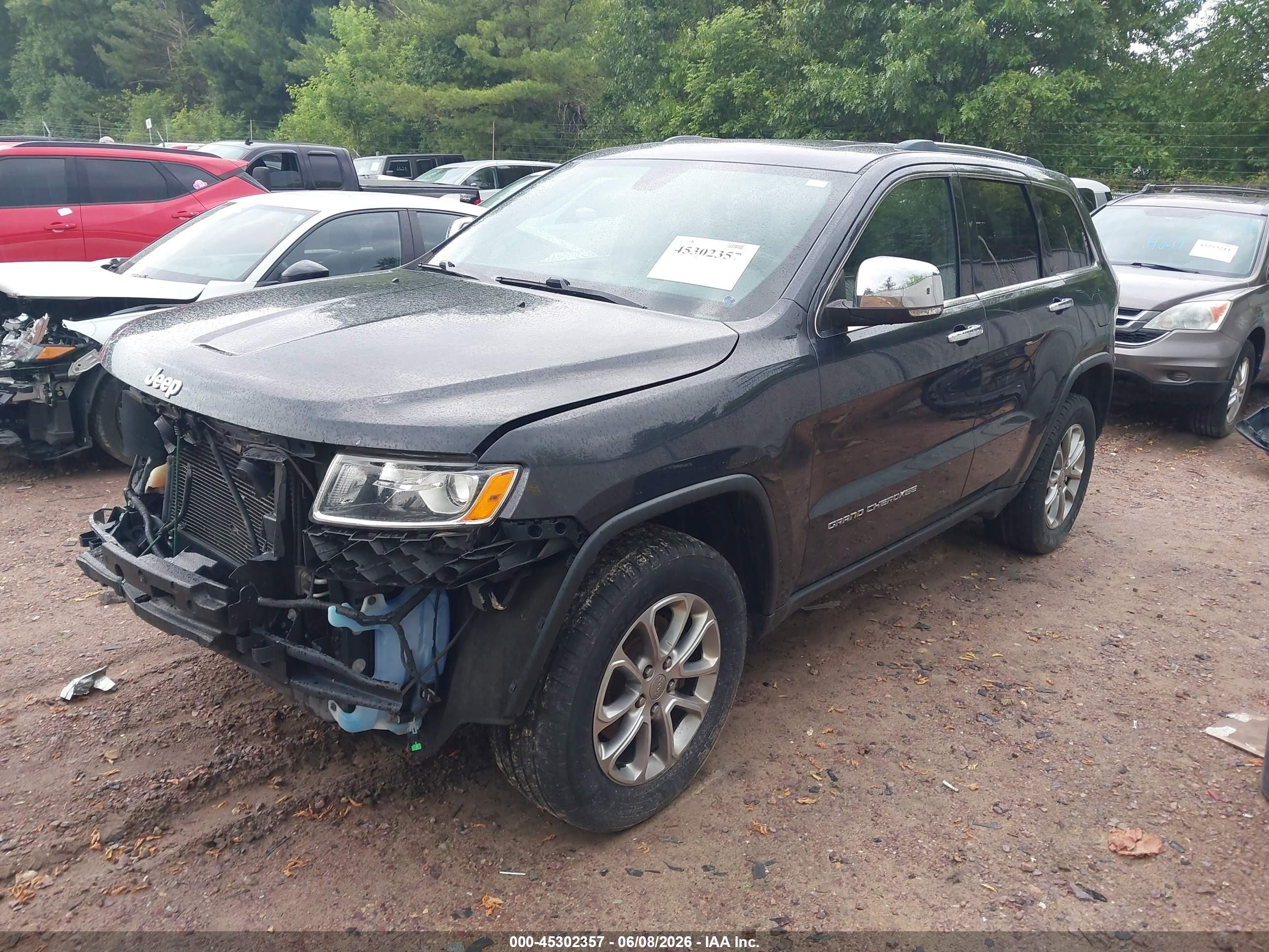 2015 Jeep Grand Cherokee Limited Black vin: 1C4RJFBGXFC213109