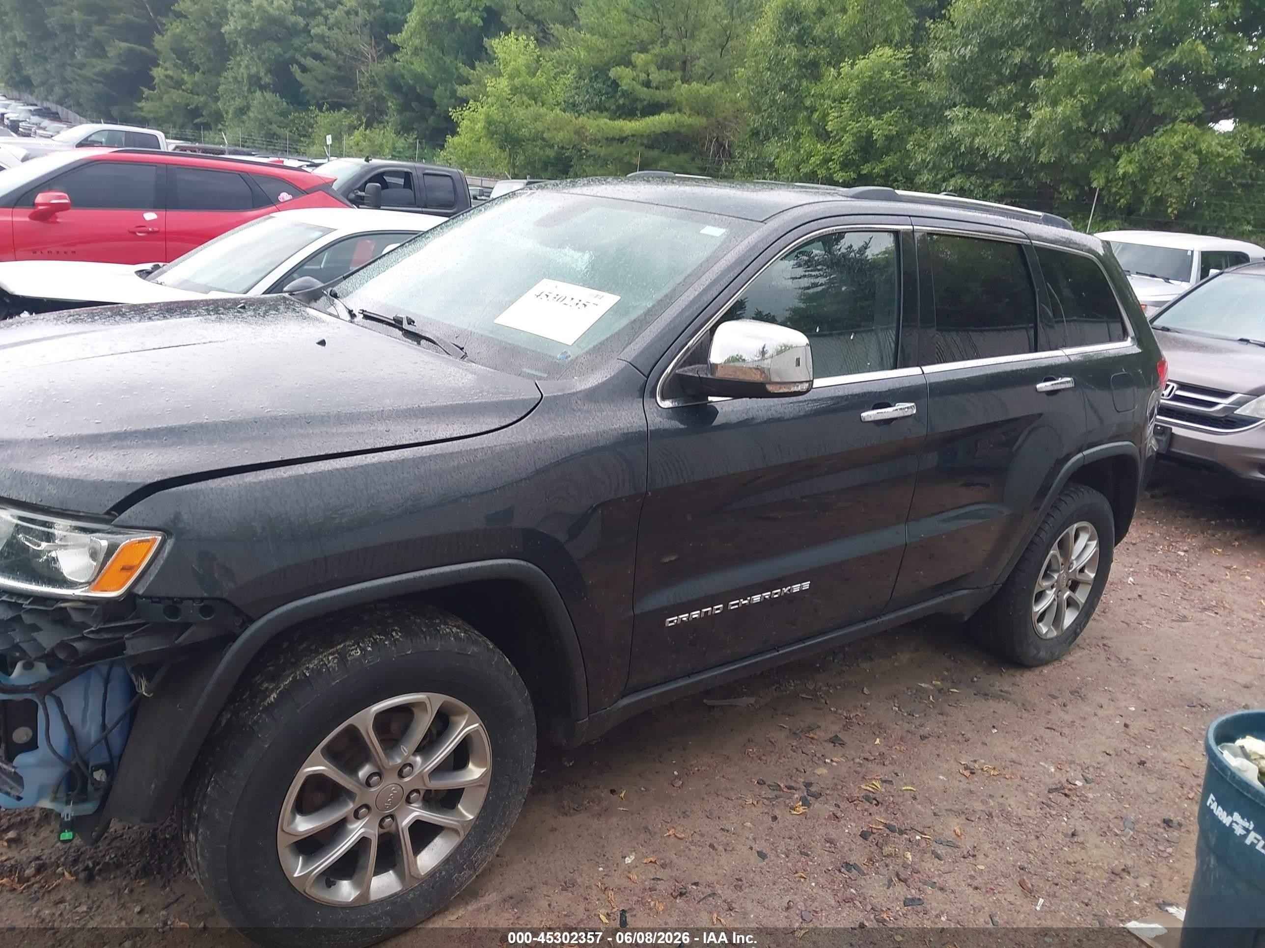 2015 Jeep Grand Cherokee Limited Black vin: 1C4RJFBGXFC213109