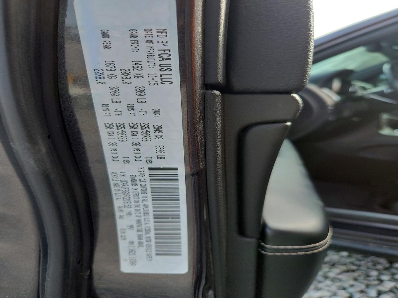 2015 Jeep Grand Cherokee Limited Charcoal vin: 1C4RJFBGXFC215152