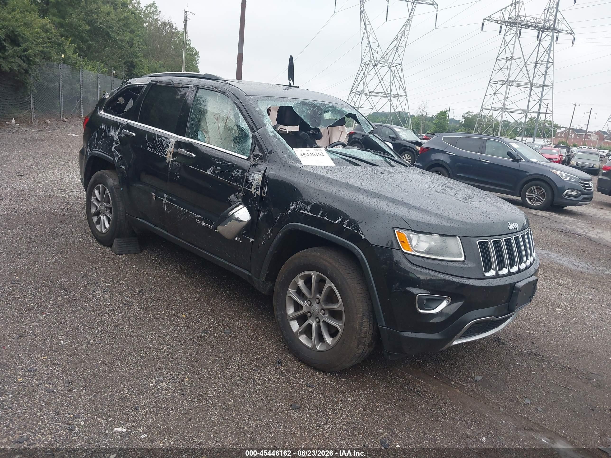 2015 Jeep Grand Cherokee Limited Black vin: 1C4RJFBGXFC643772