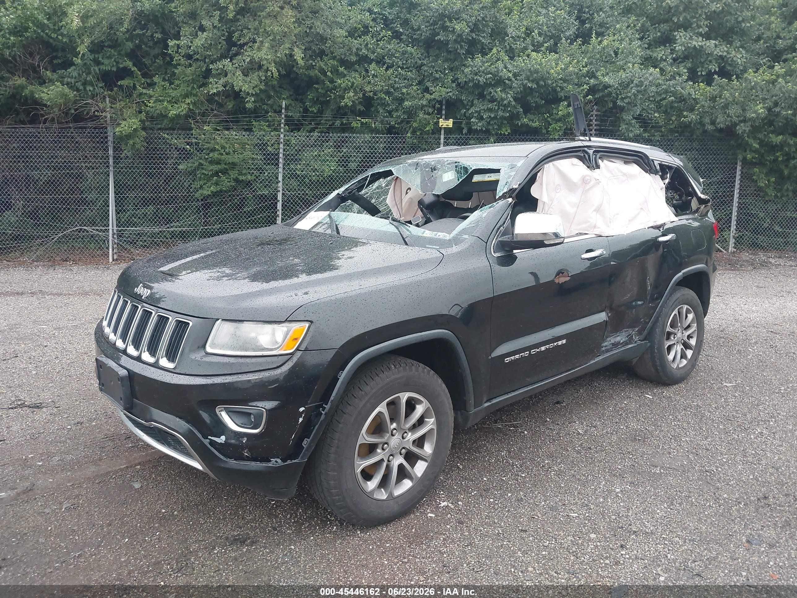 2015 Jeep Grand Cherokee Limited Black vin: 1C4RJFBGXFC643772