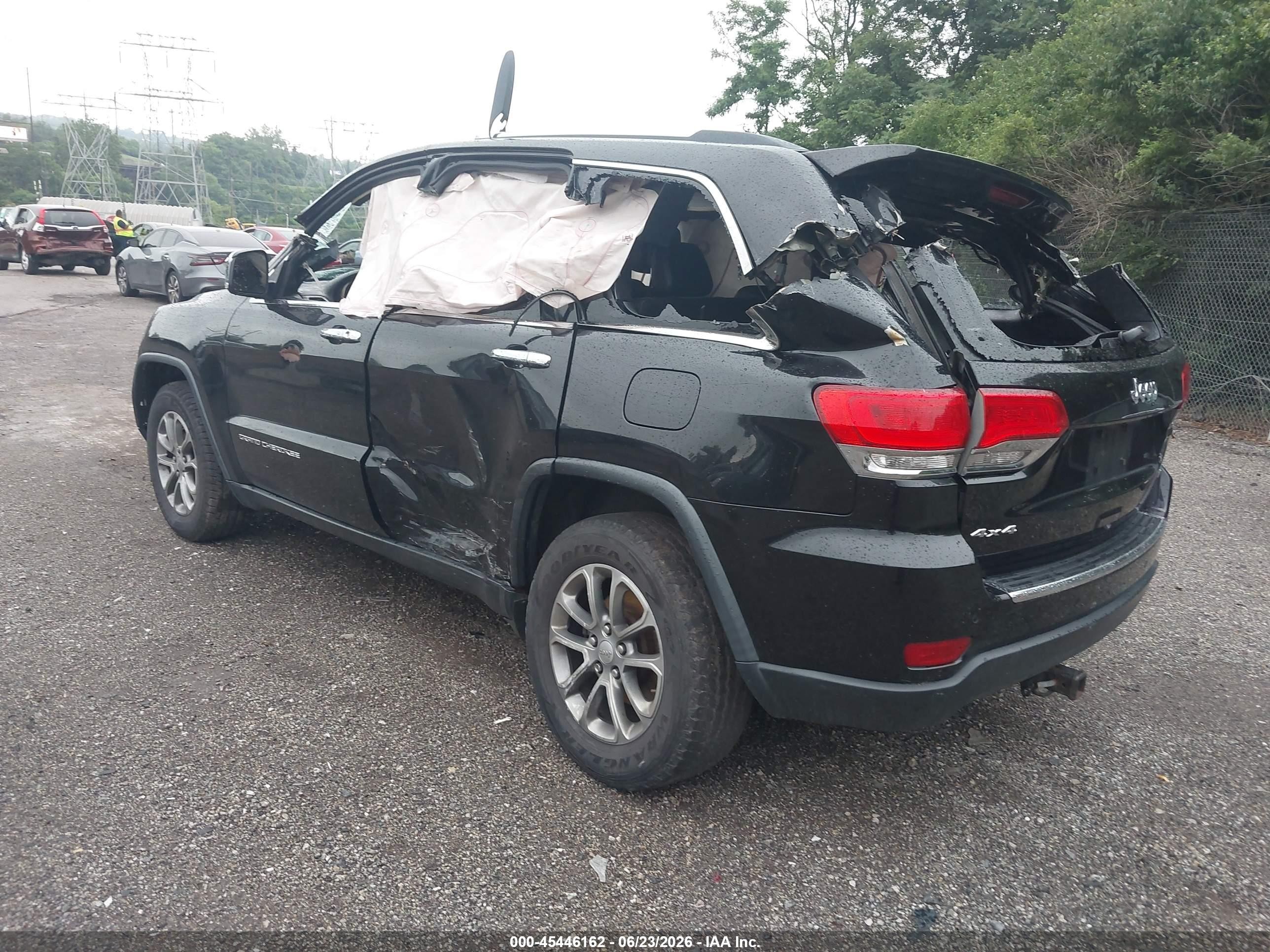 2015 Jeep Grand Cherokee Limited Black vin: 1C4RJFBGXFC643772