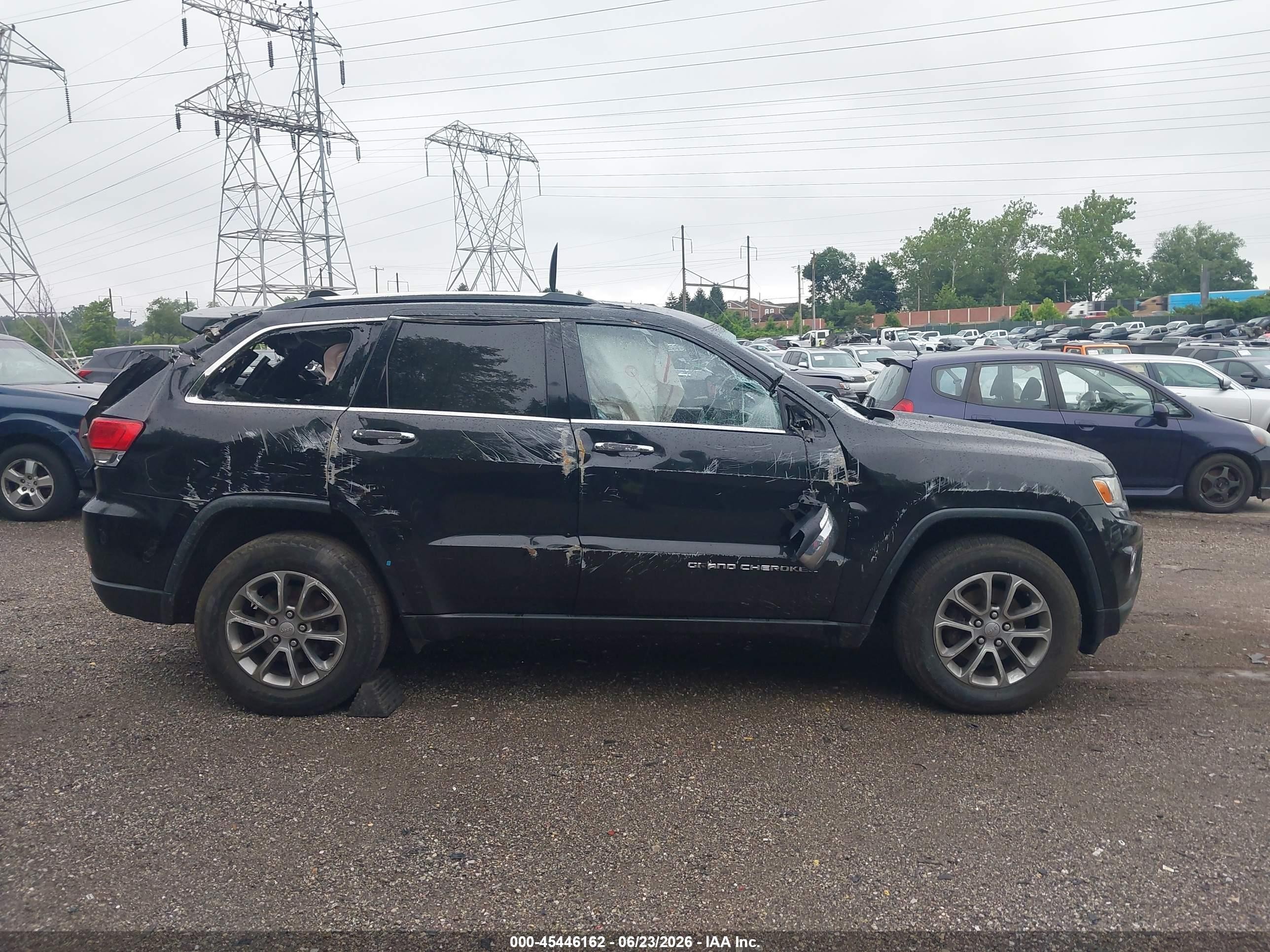 2015 Jeep Grand Cherokee Limited Black vin: 1C4RJFBGXFC643772