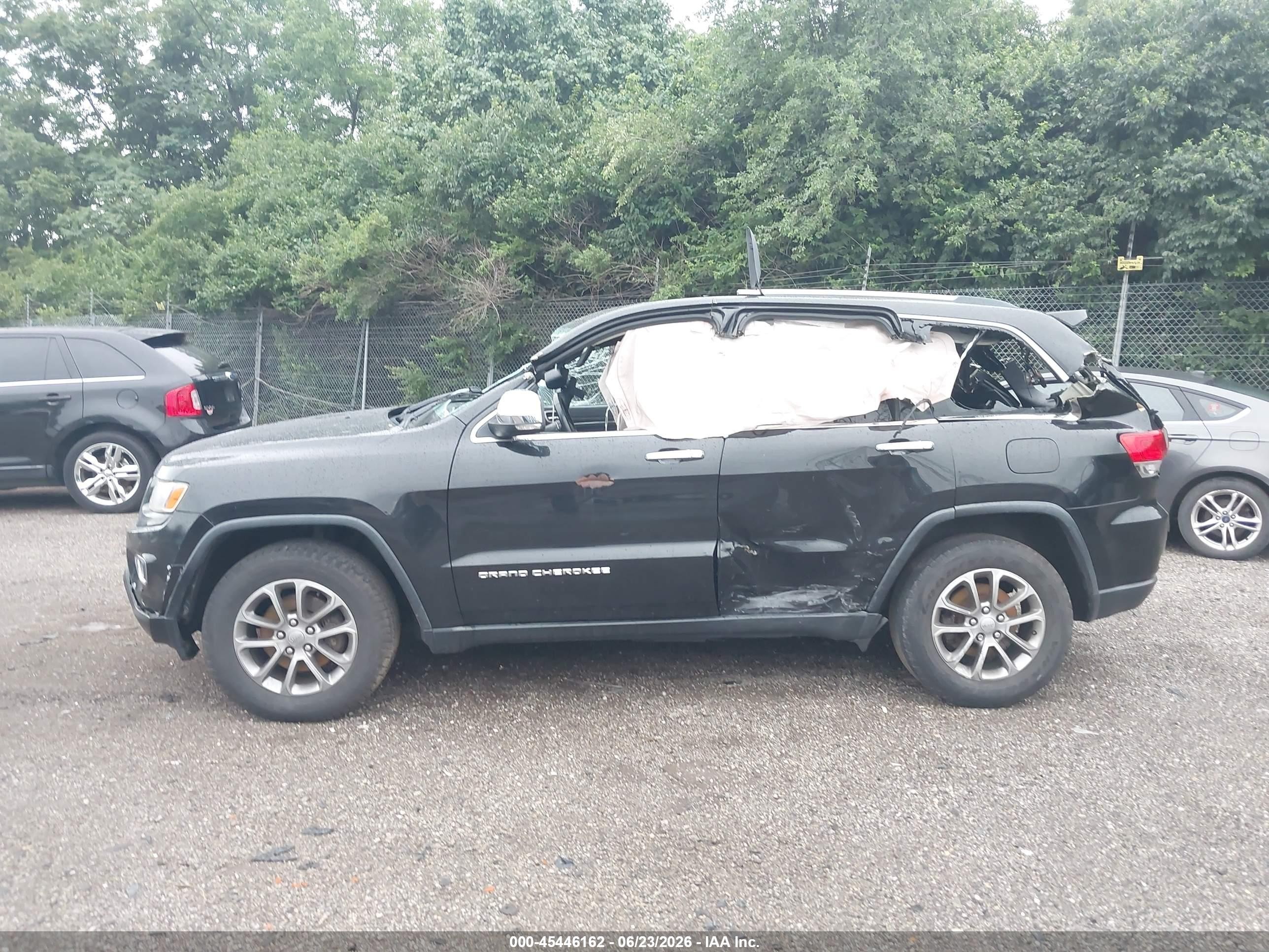 2015 Jeep Grand Cherokee Limited Black vin: 1C4RJFBGXFC643772