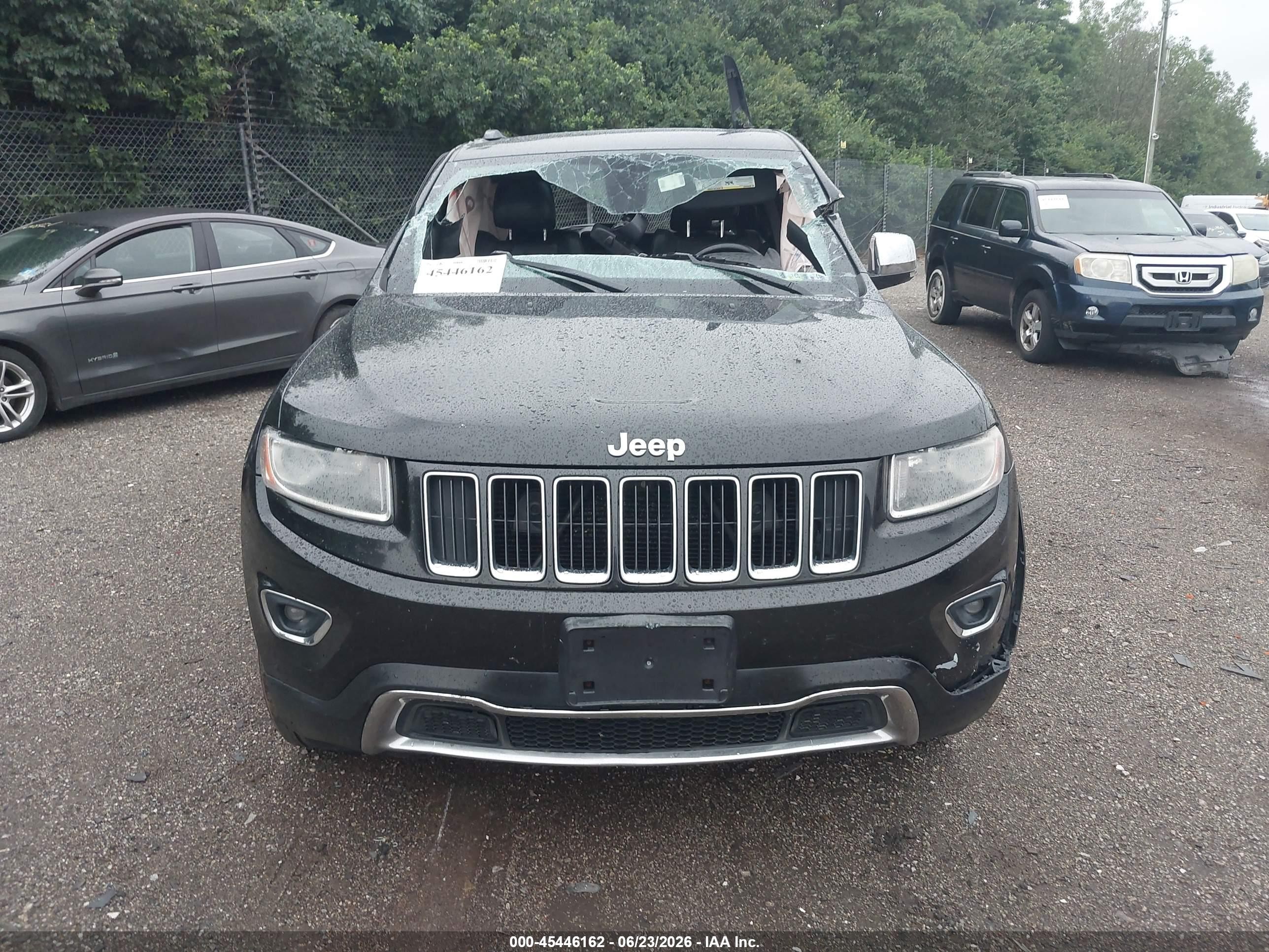 2015 Jeep Grand Cherokee Limited Black vin: 1C4RJFBGXFC643772
