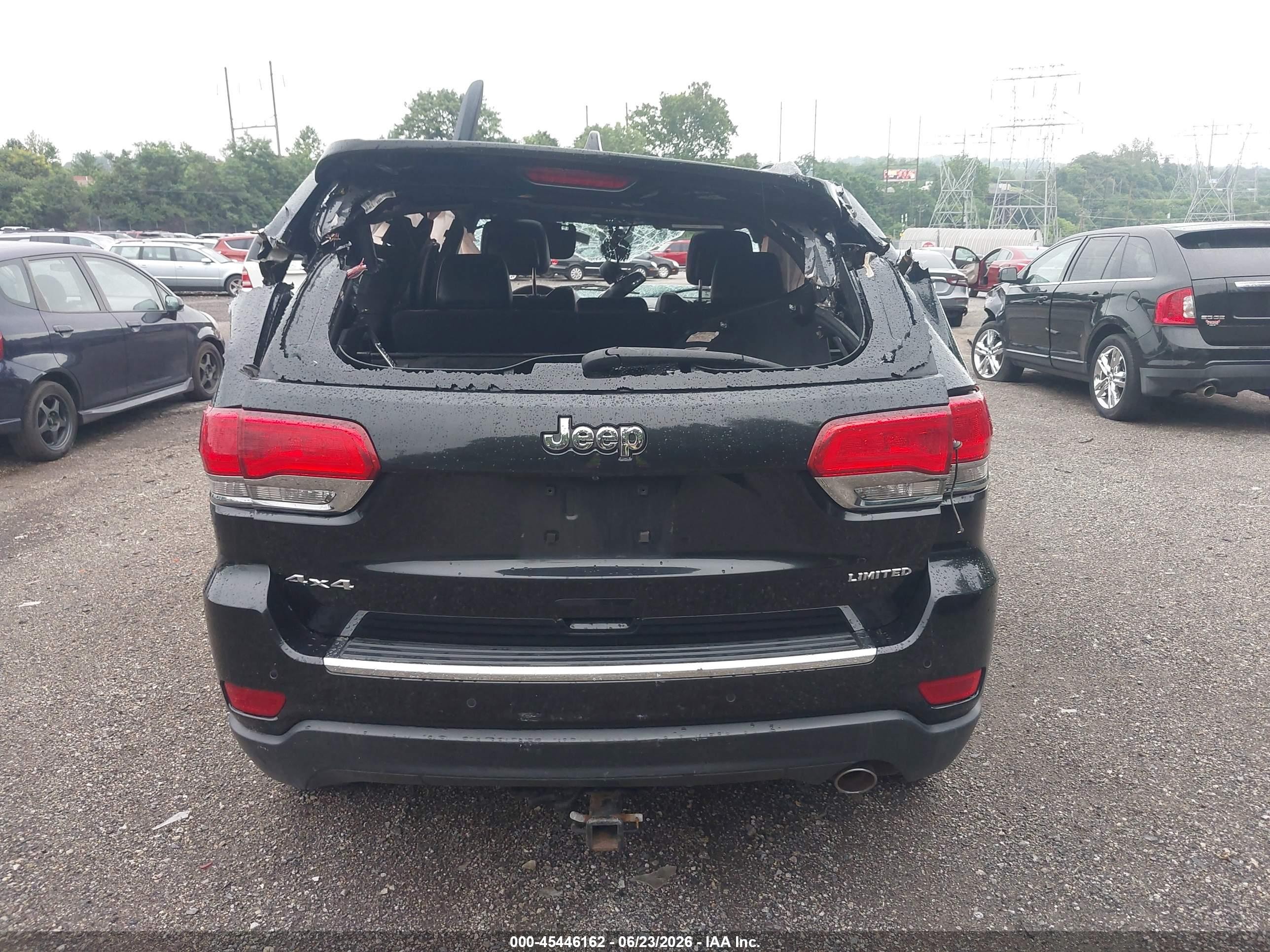 2015 Jeep Grand Cherokee Limited Black vin: 1C4RJFBGXFC643772