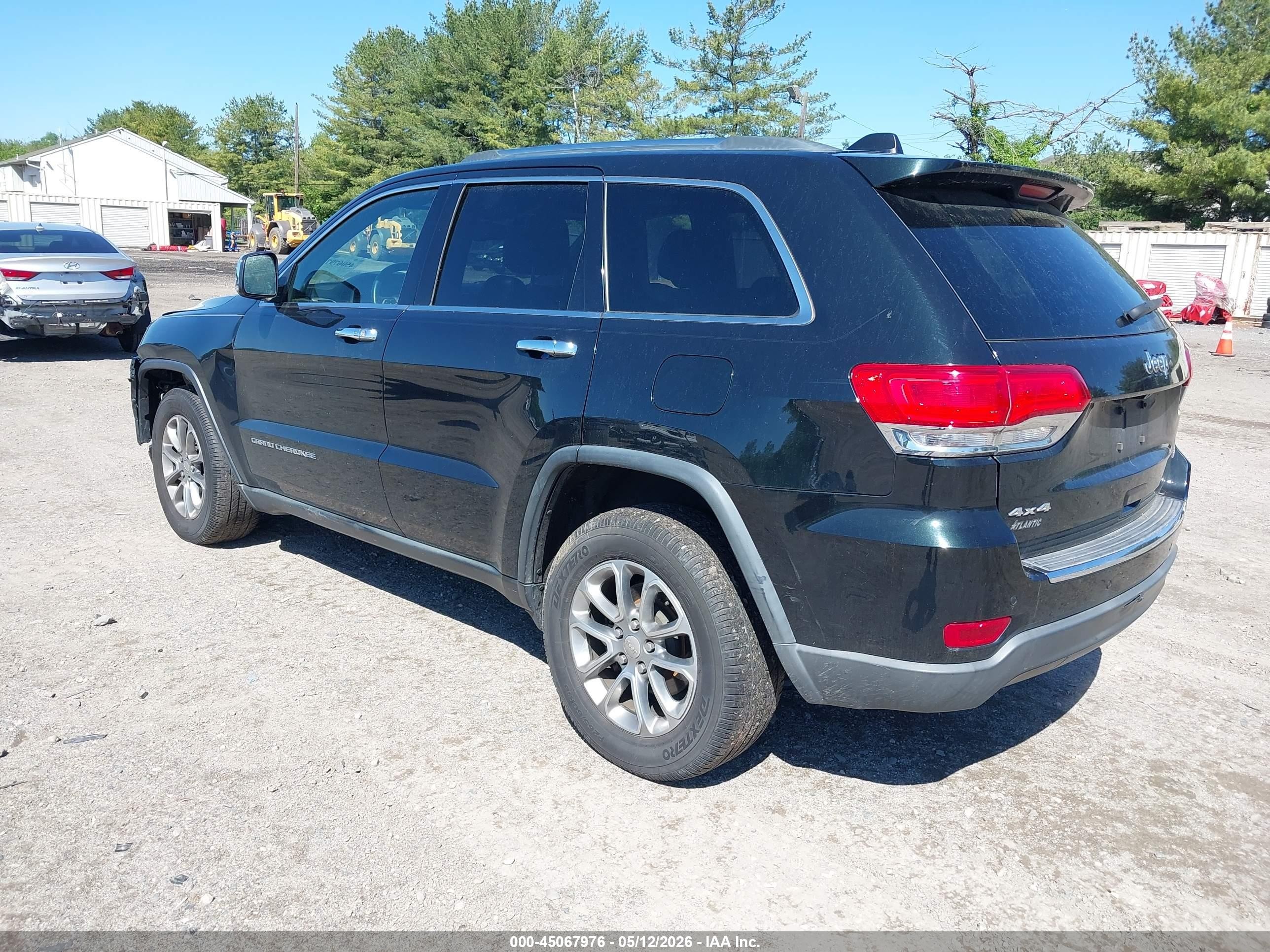 2015 Jeep Grand Cherokee Limited Green vin: 1C4RJFBGXFC644808