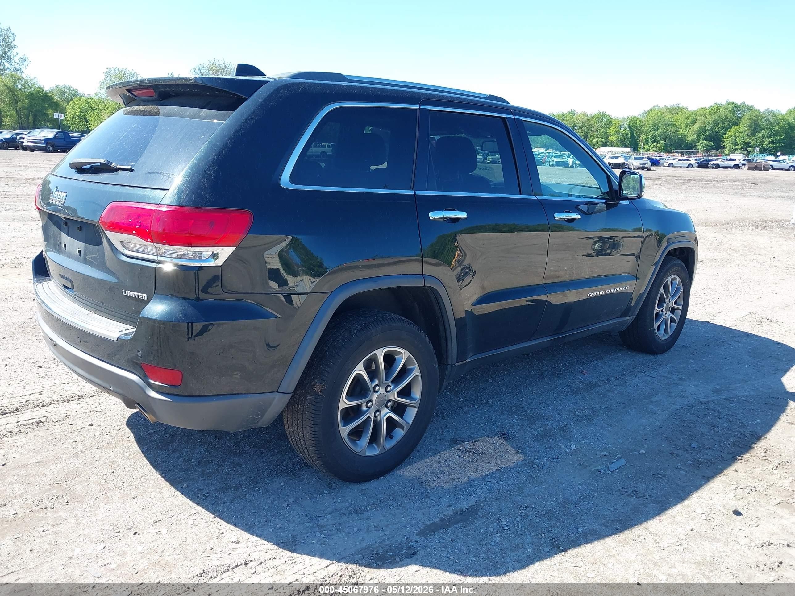 2015 Jeep Grand Cherokee Limited Green vin: 1C4RJFBGXFC644808