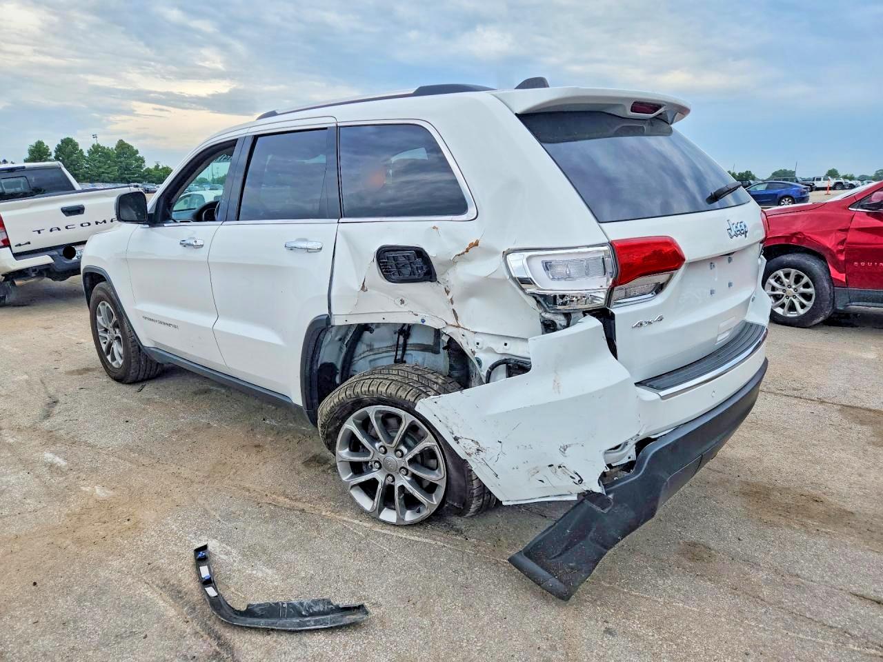2015 Jeep Grand Cherokee Limited White vin: 1C4RJFBGXFC648325