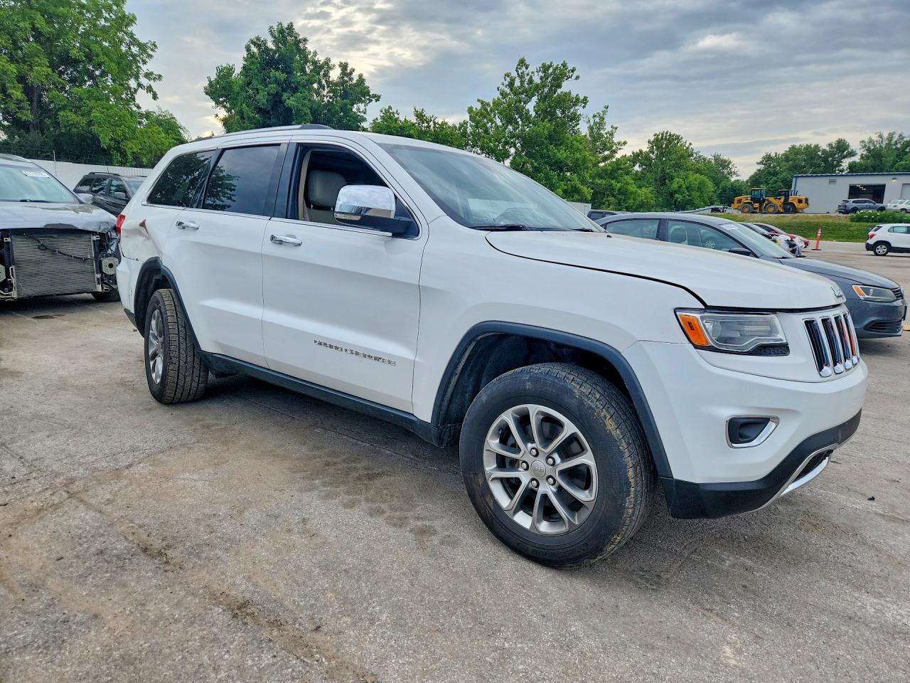 2015 Jeep Grand Cherokee Limited White vin: 1C4RJFBGXFC648325