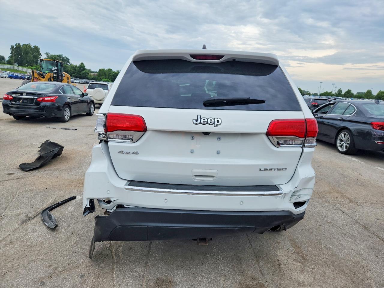 2015 Jeep Grand Cherokee Limited White vin: 1C4RJFBGXFC648325