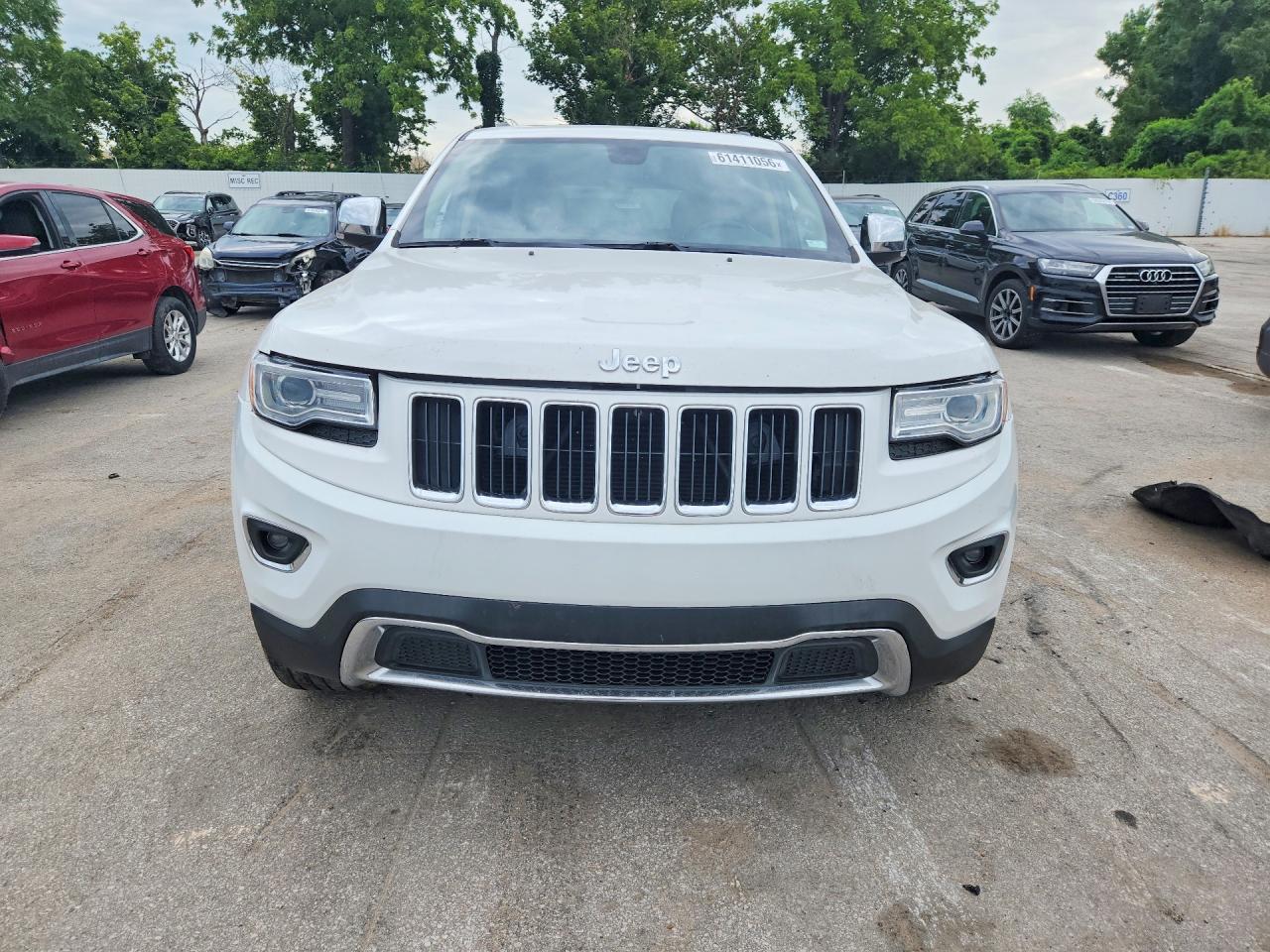 2015 Jeep Grand Cherokee Limited White vin: 1C4RJFBGXFC648325