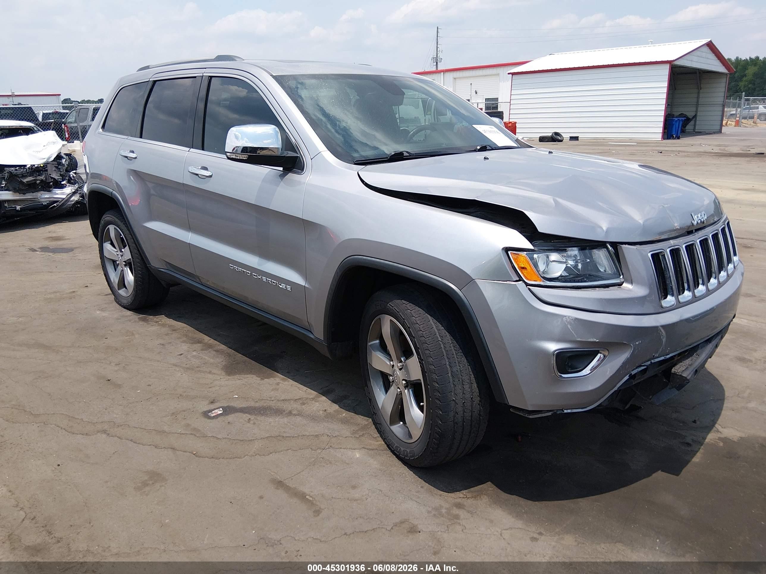 2015 Jeep Grand Cherokee Limited Silver vin: 1C4RJFBGXFC650169