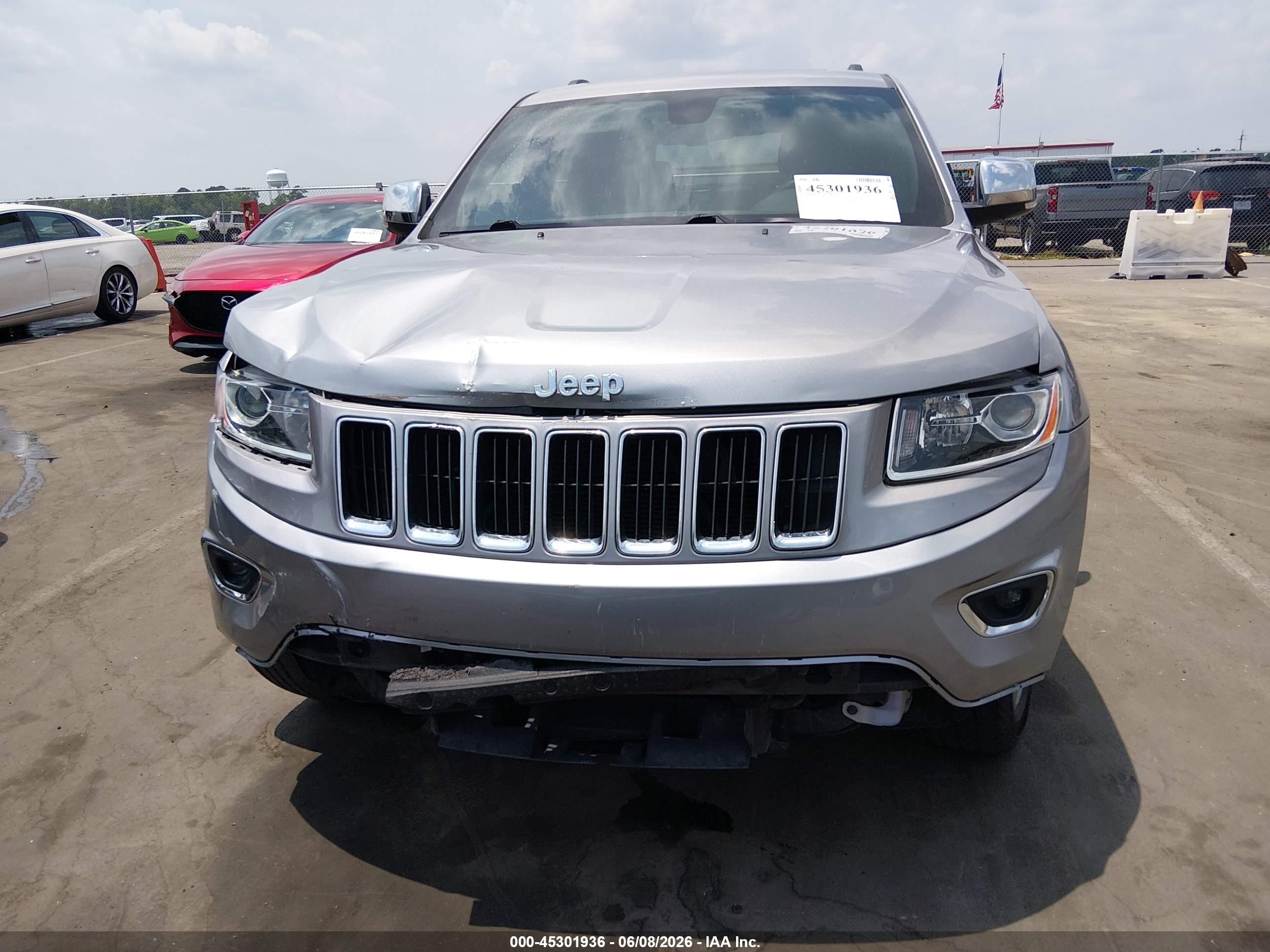 2015 Jeep Grand Cherokee Limited Silver vin: 1C4RJFBGXFC650169