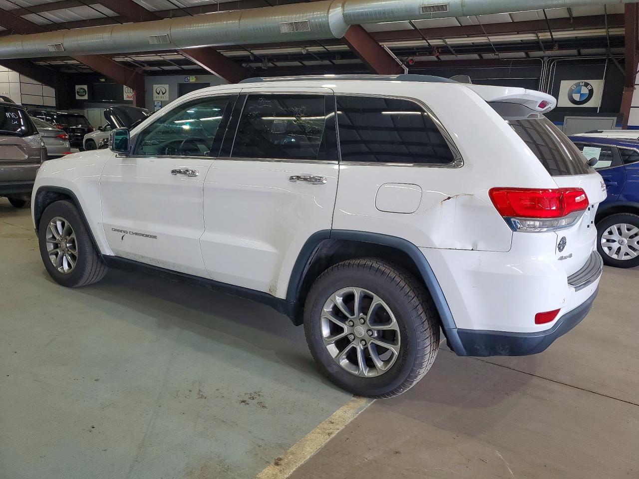 2015 Jeep Grand Cherokee Limited White vin: 1C4RJFBGXFC661673