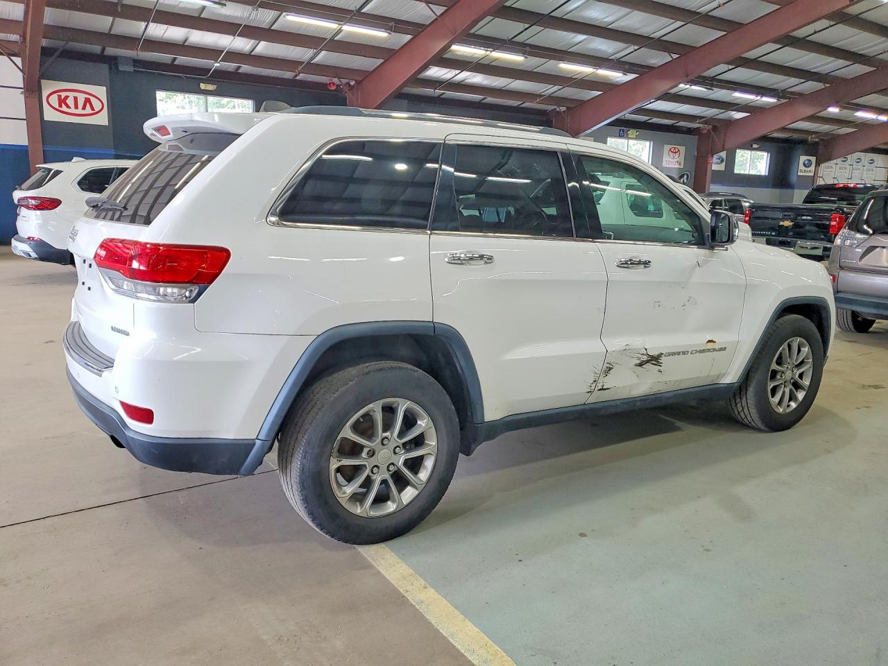 2015 Jeep Grand Cherokee Limited White vin: 1C4RJFBGXFC661673