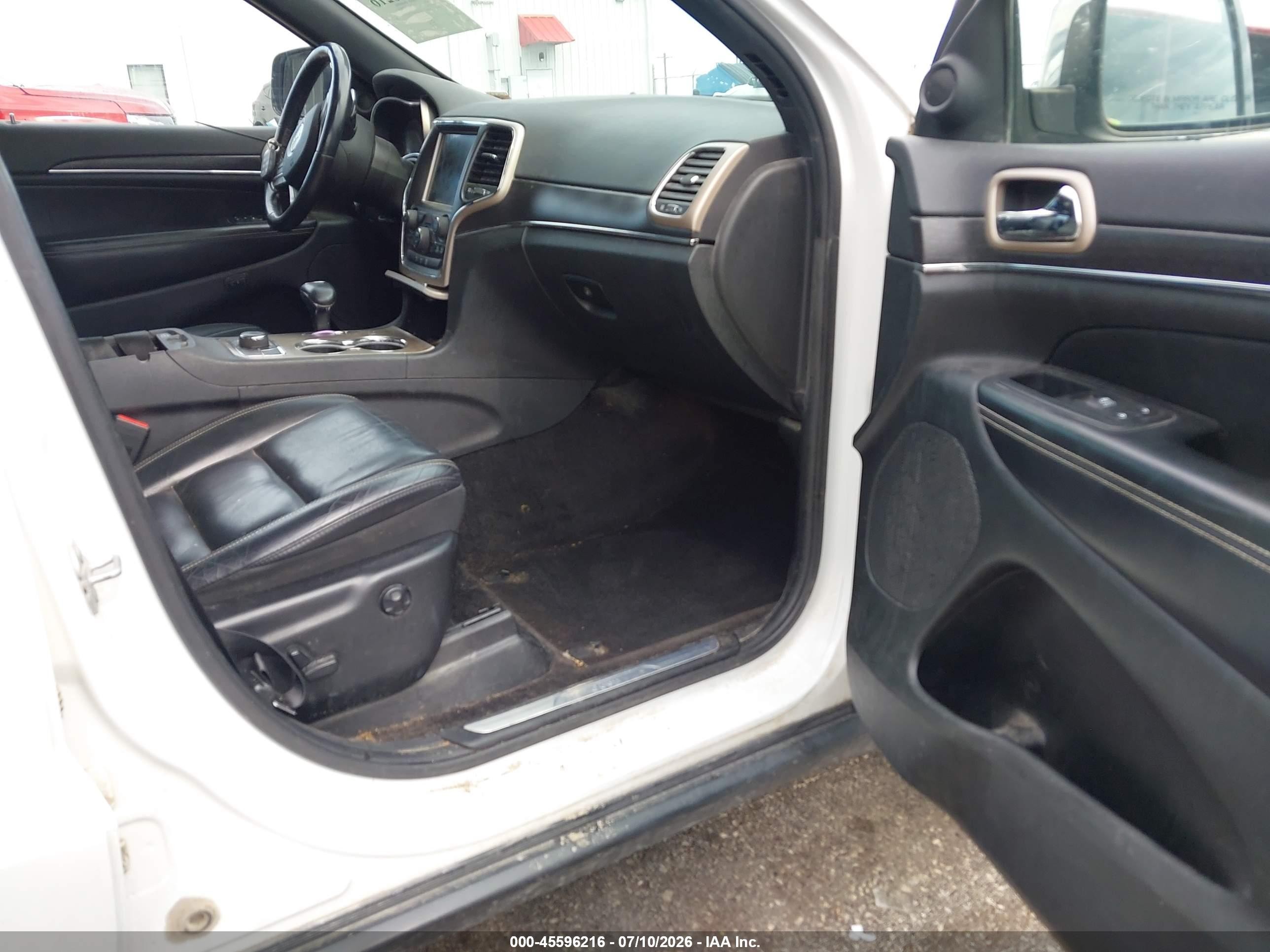 2015 Jeep Grand Cherokee Limited White vin: 1C4RJFBGXFC672768