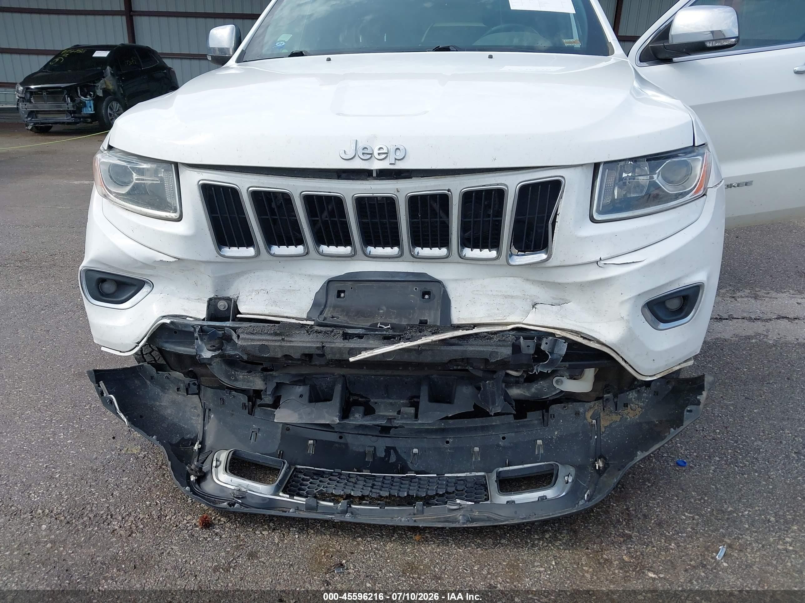2015 Jeep Grand Cherokee Limited White vin: 1C4RJFBGXFC672768