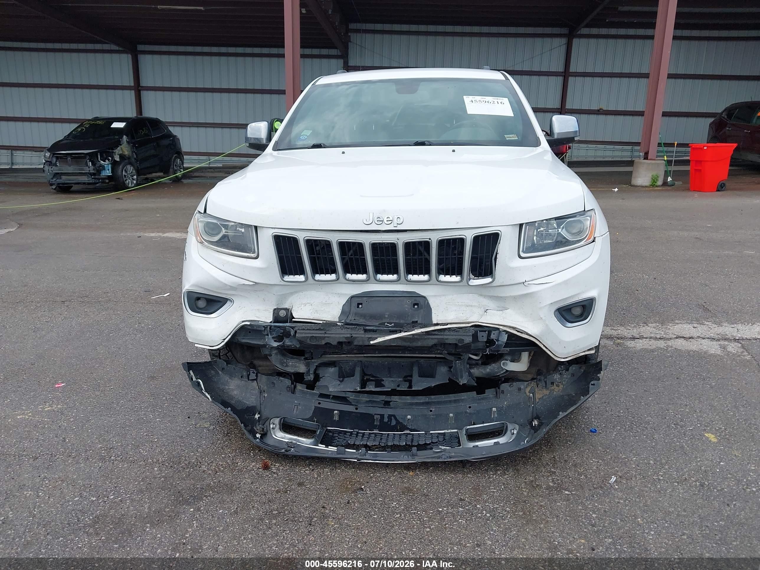 2015 Jeep Grand Cherokee Limited White vin: 1C4RJFBGXFC672768